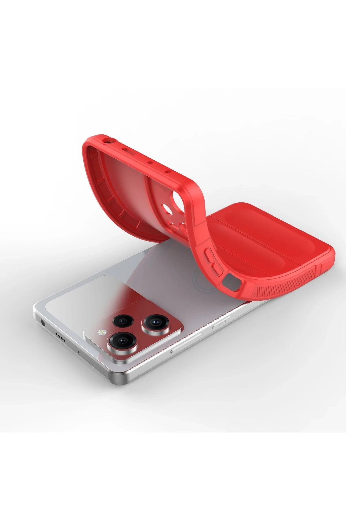 NewFace Xiaomi Poco X5  5G  uyumlu Kılıf Optimum Silikon - Kırmızı BSTMY