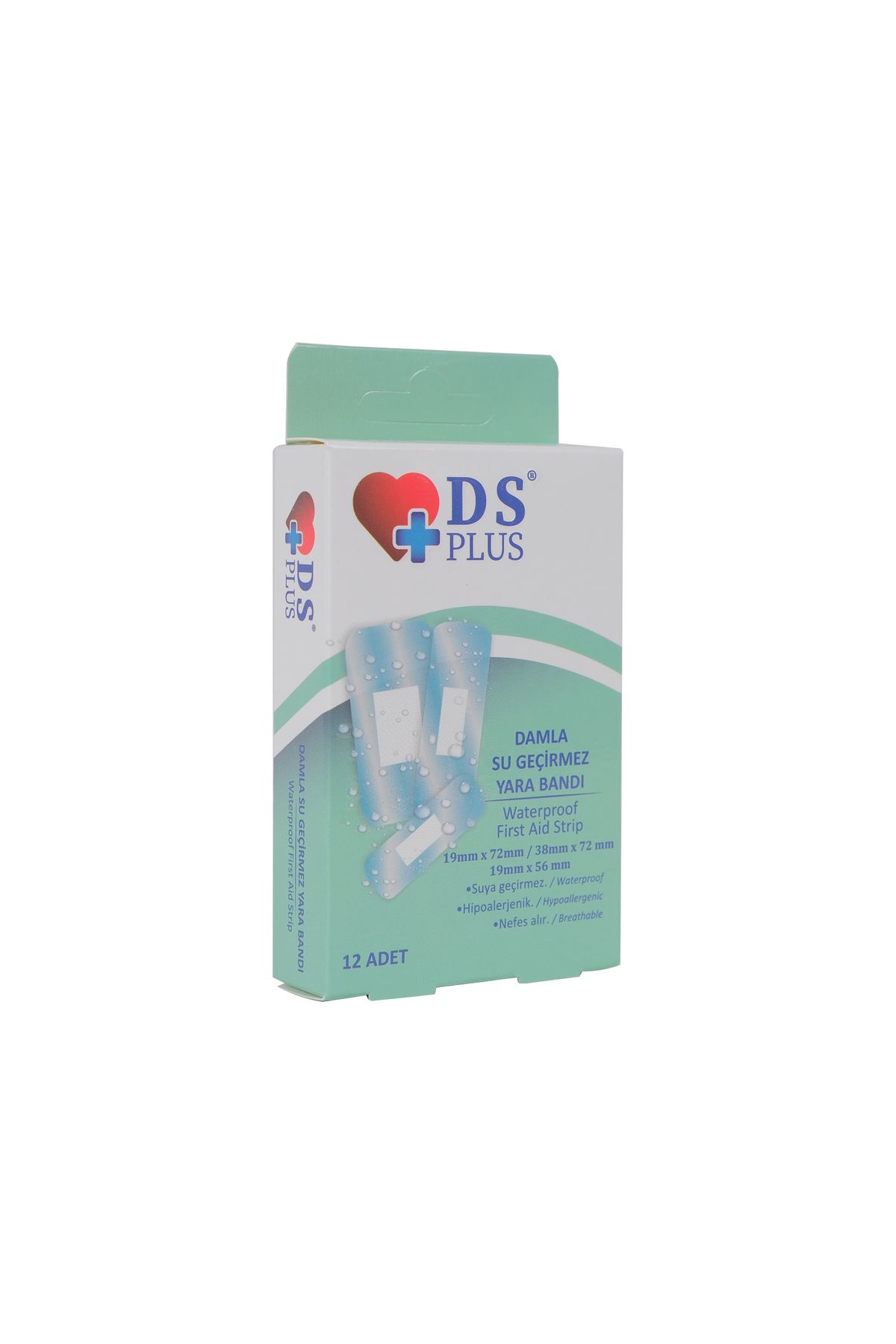 DS PLUS Pu Su Gecırmez Yarabandı Karma 12 Li Dsplus