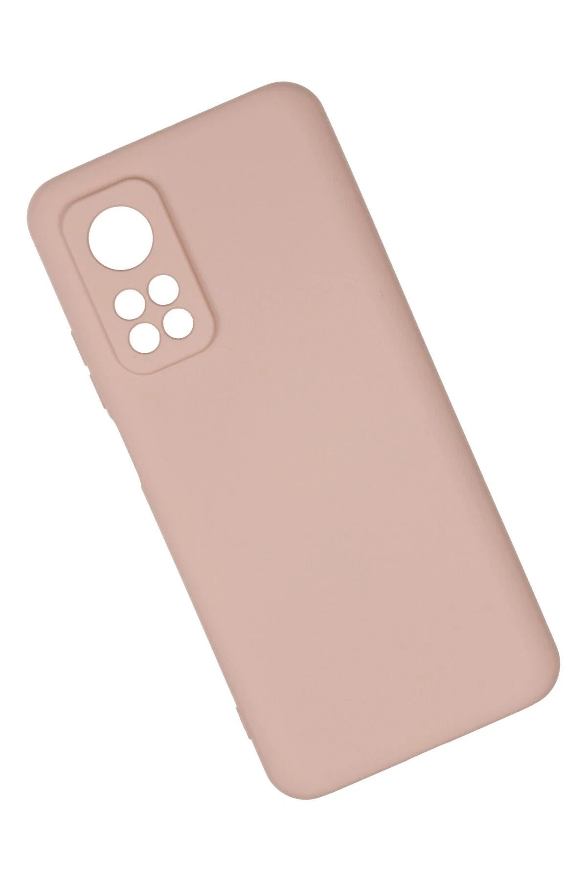 NewFace Xiaomi Mi 10T Uyumlu Kılıf Nano içi Kadife Silikon - Pudra BSTMY