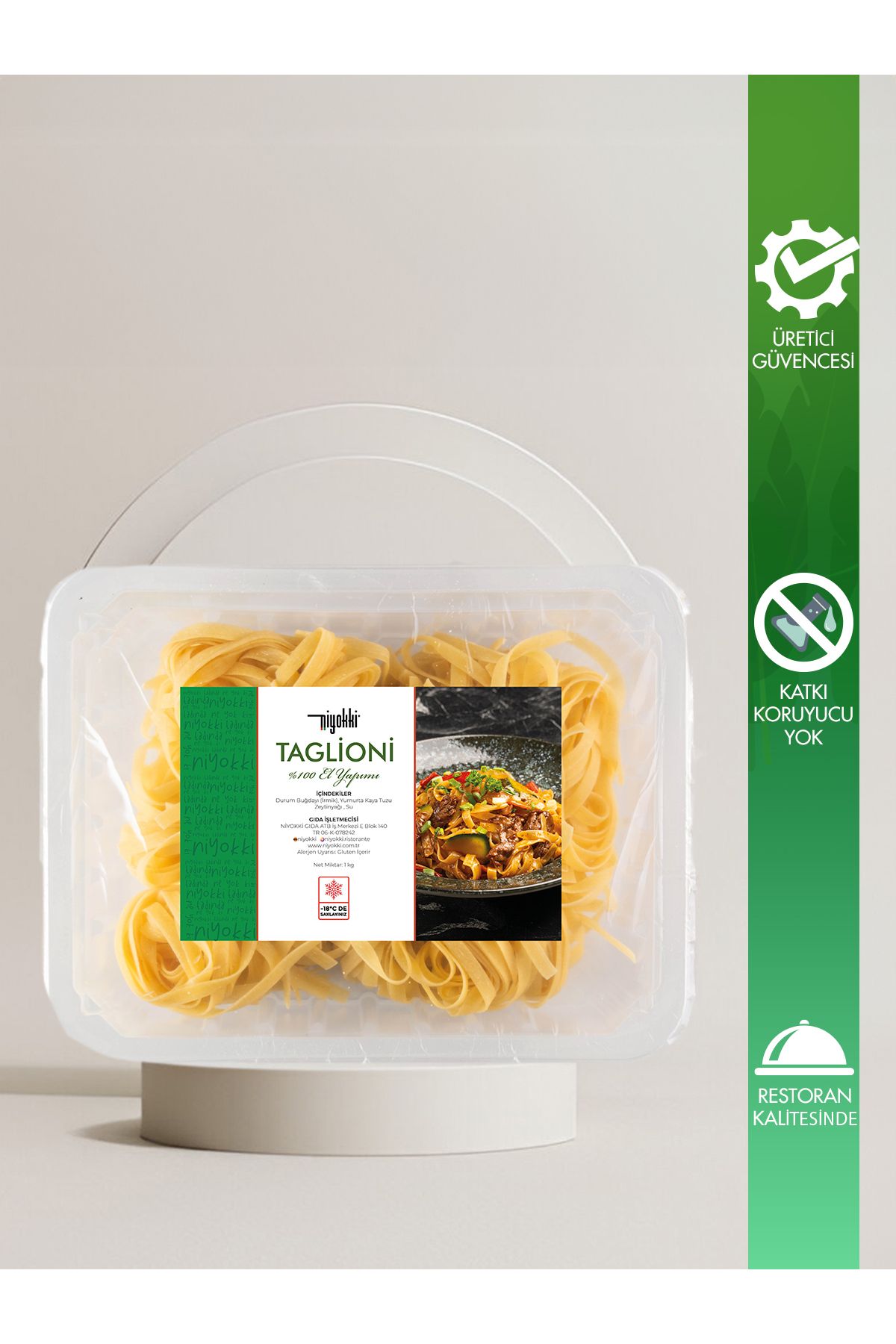 niyokki doğal makarna evi Niyokki Taglioni 600 g