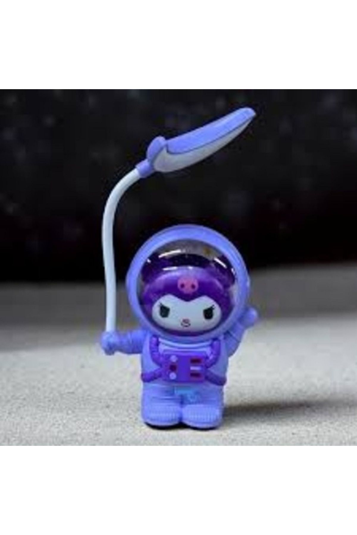 Sunalis sanrio kuromi hello kitty melody figürlü astronot model şarjlı masa/gece lambası