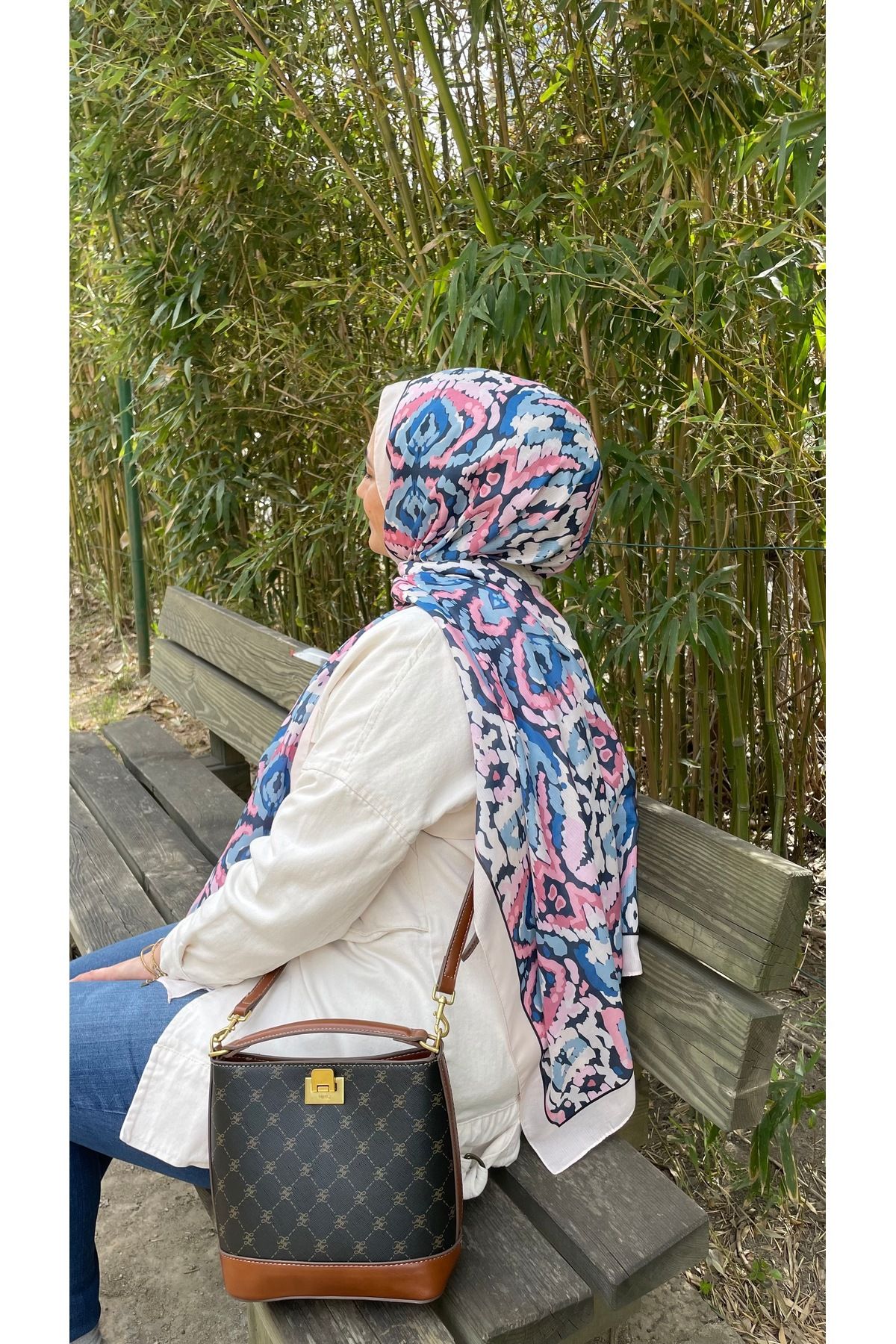ELVİN SCARFS Etnik desen soft şal