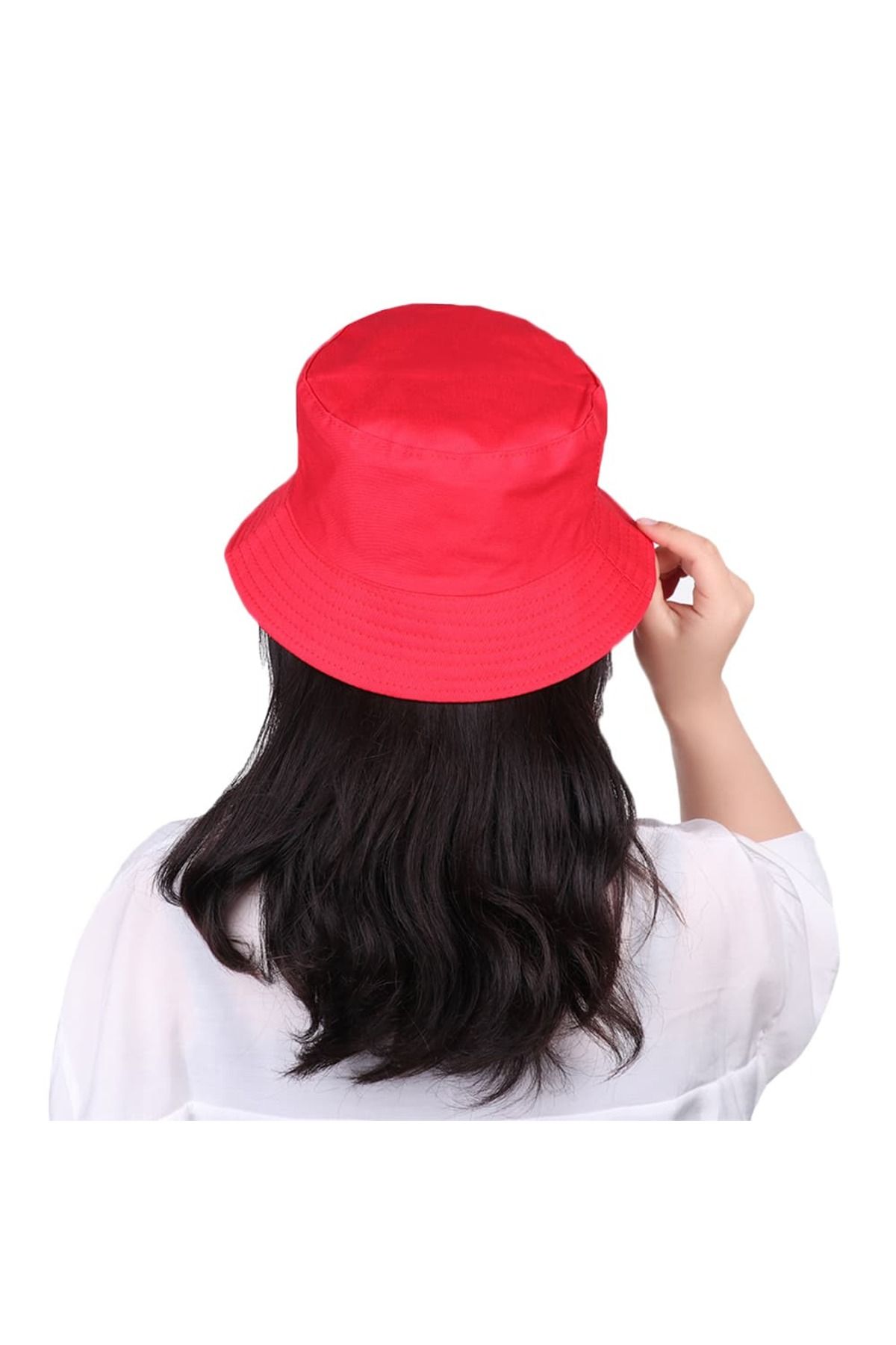 WOHOME Düz Renk Balıkçı Bucket Unisex Balıkçı Şapkası