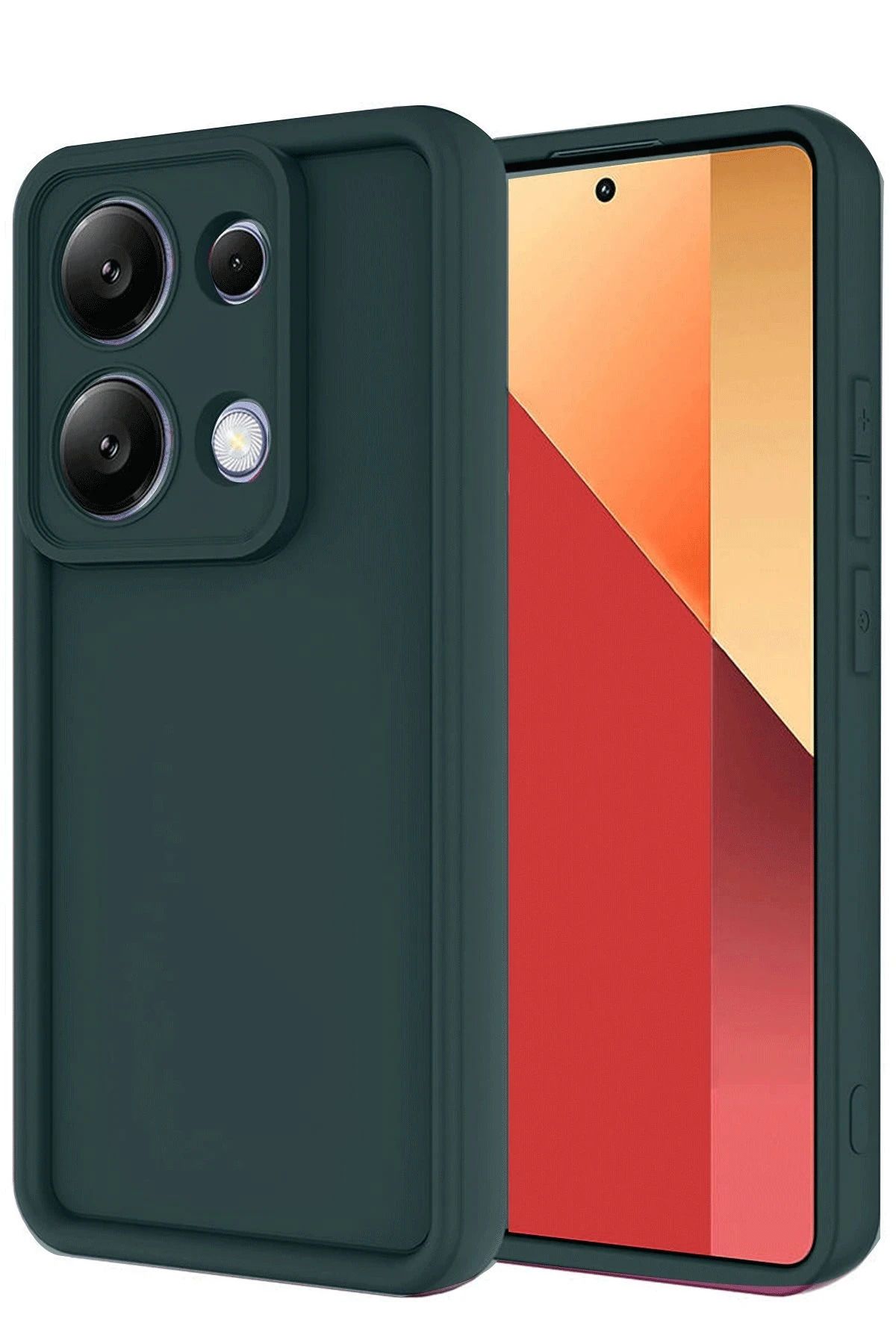 NewFace Xiaomi Redmi Note 13 Pro 4G Kılıf Viera Silikon - Koyu Yeşil WLZOR