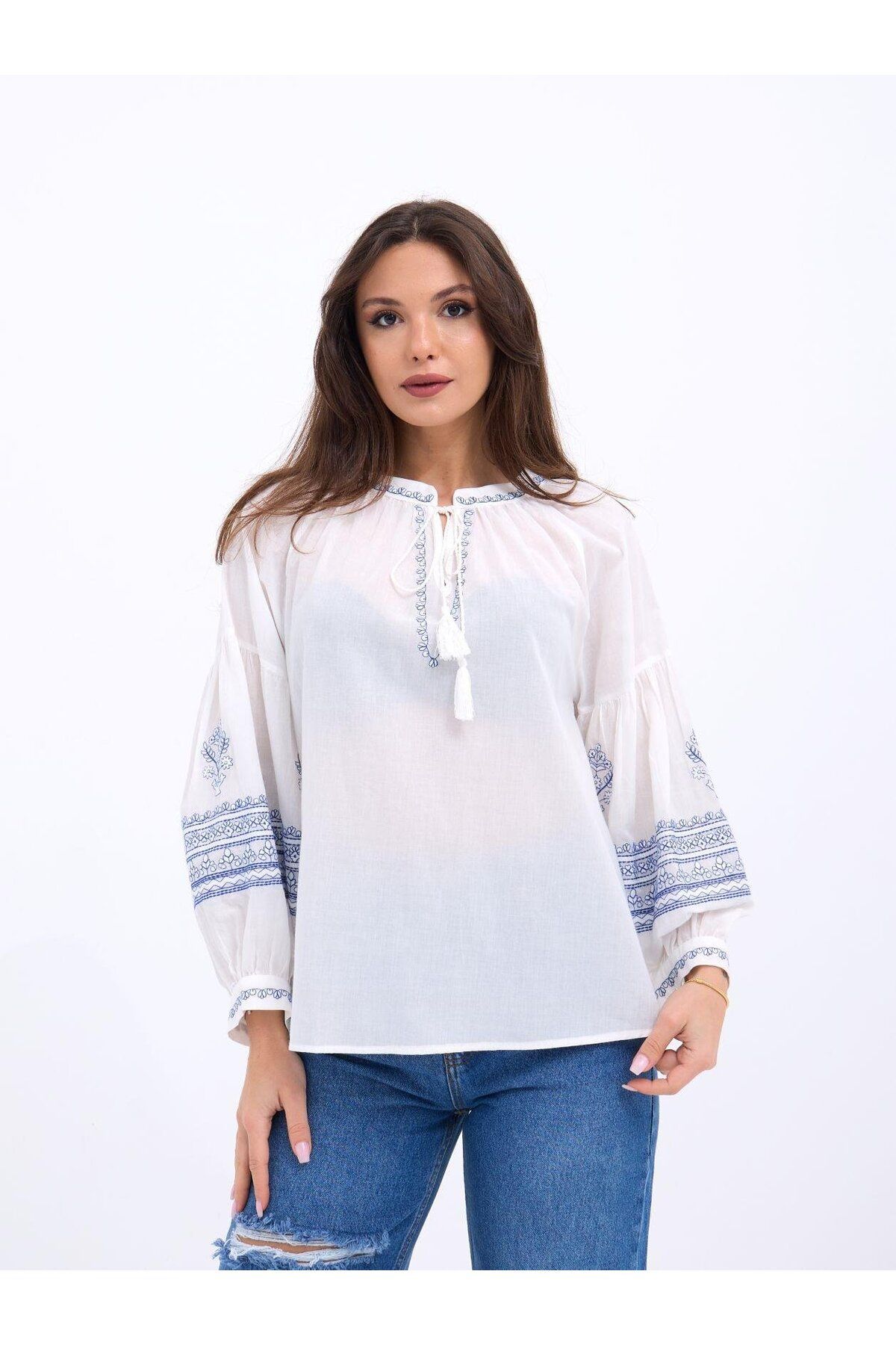 ARUZ MODA 6980 GÖMLEK-EKRU