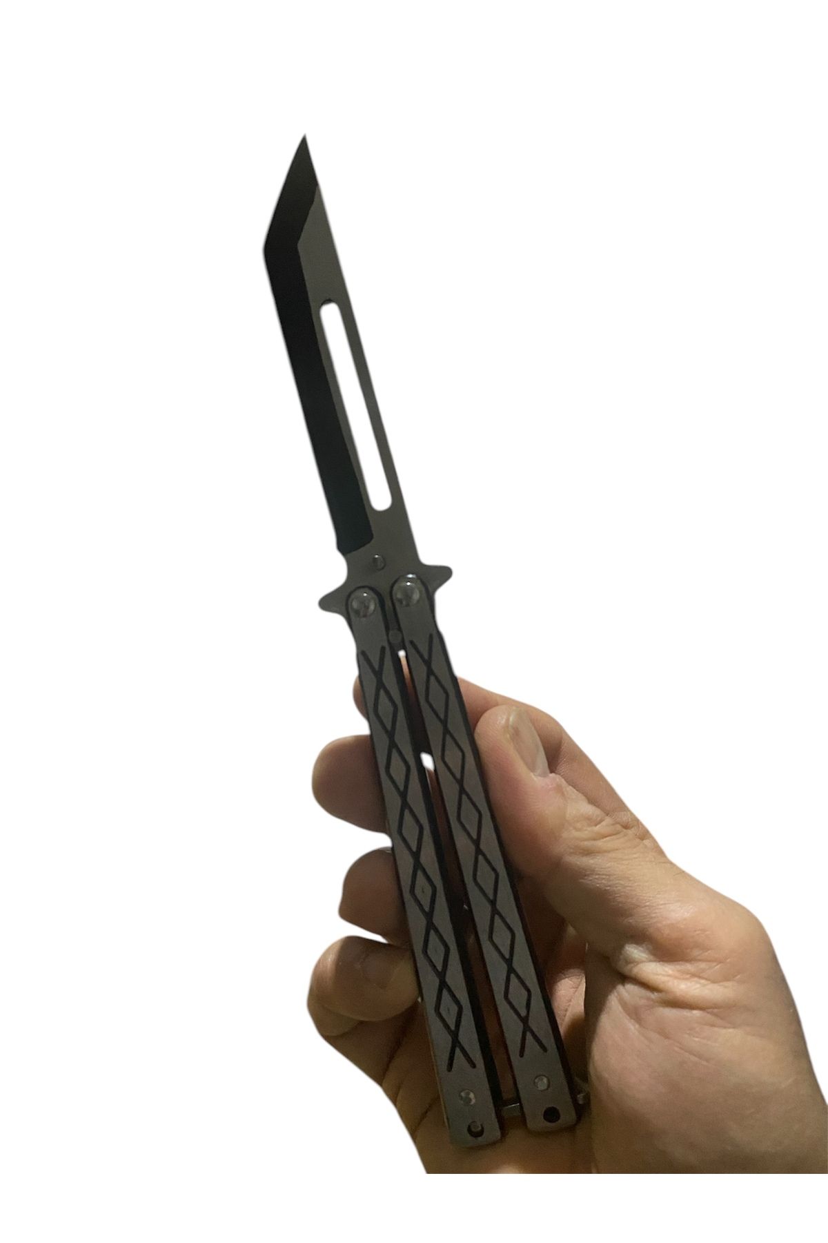 TARIK EXPRESS Tactical Line 21 Cm Paslanmaz Çelik İthal Siyah Kelebek