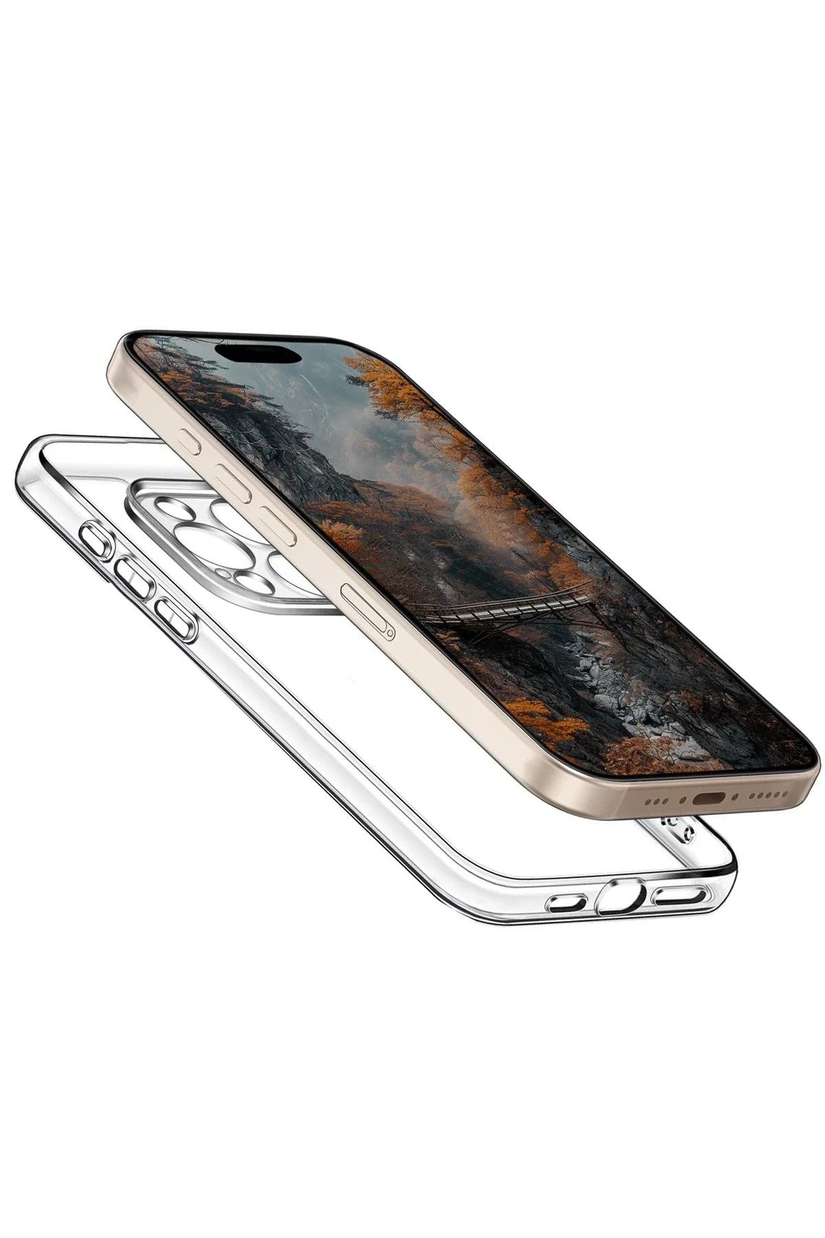 NewFace iPhone 16 Pro Kılıf Pc Sert Şeffaf Kapak - Şeffaf BSTMY