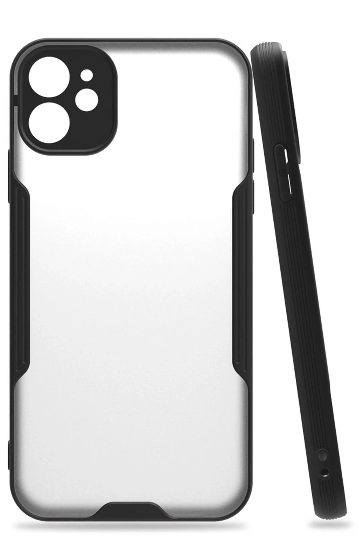 NewFace iPhone 11 Kılıf Platin Silikon - Siyah BSTMY