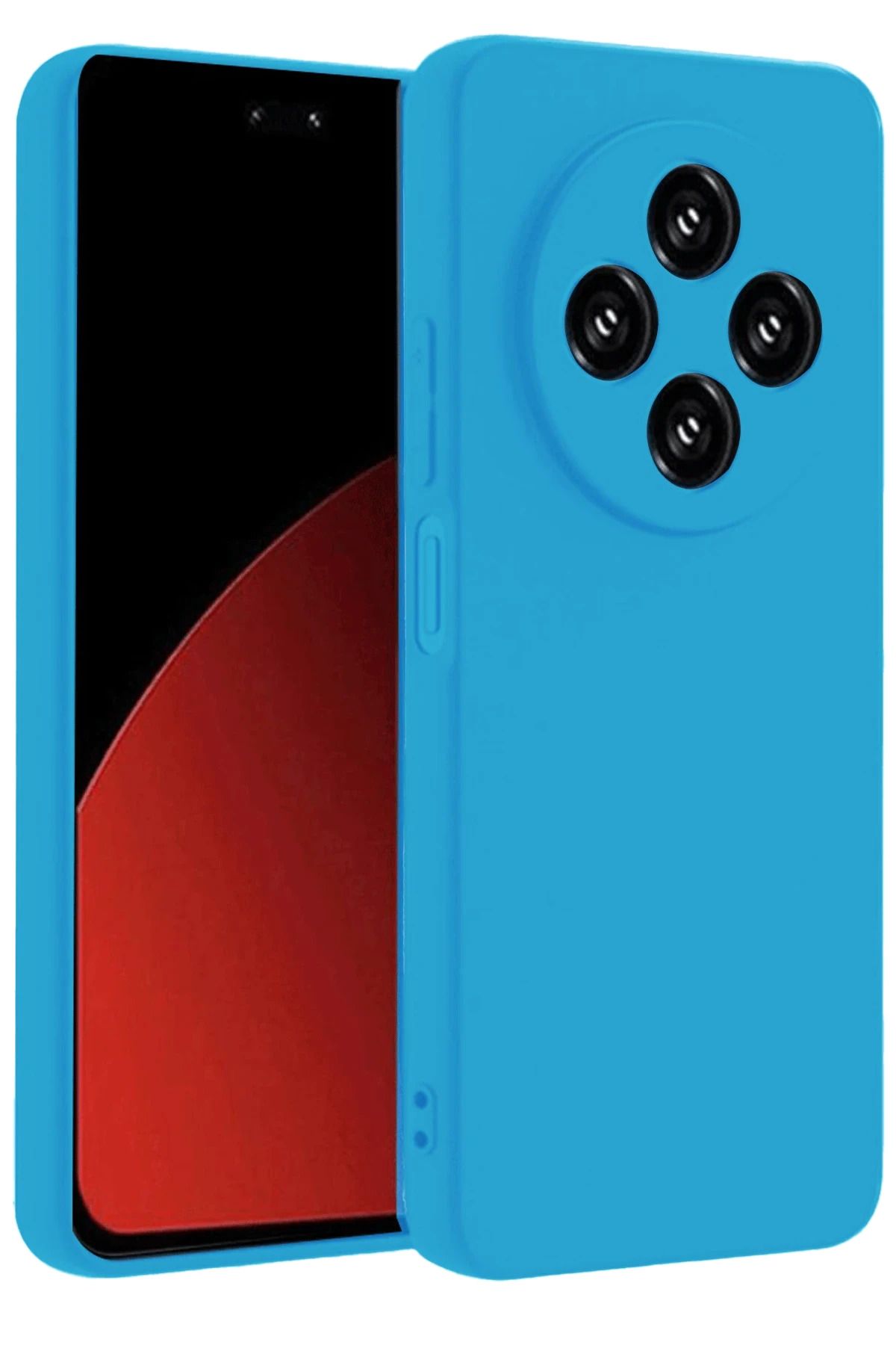 NewFace Xiaomi Redmi 14C uyumlu Kılıf Nano içi Kadife Silikon - Mavi NRMSA