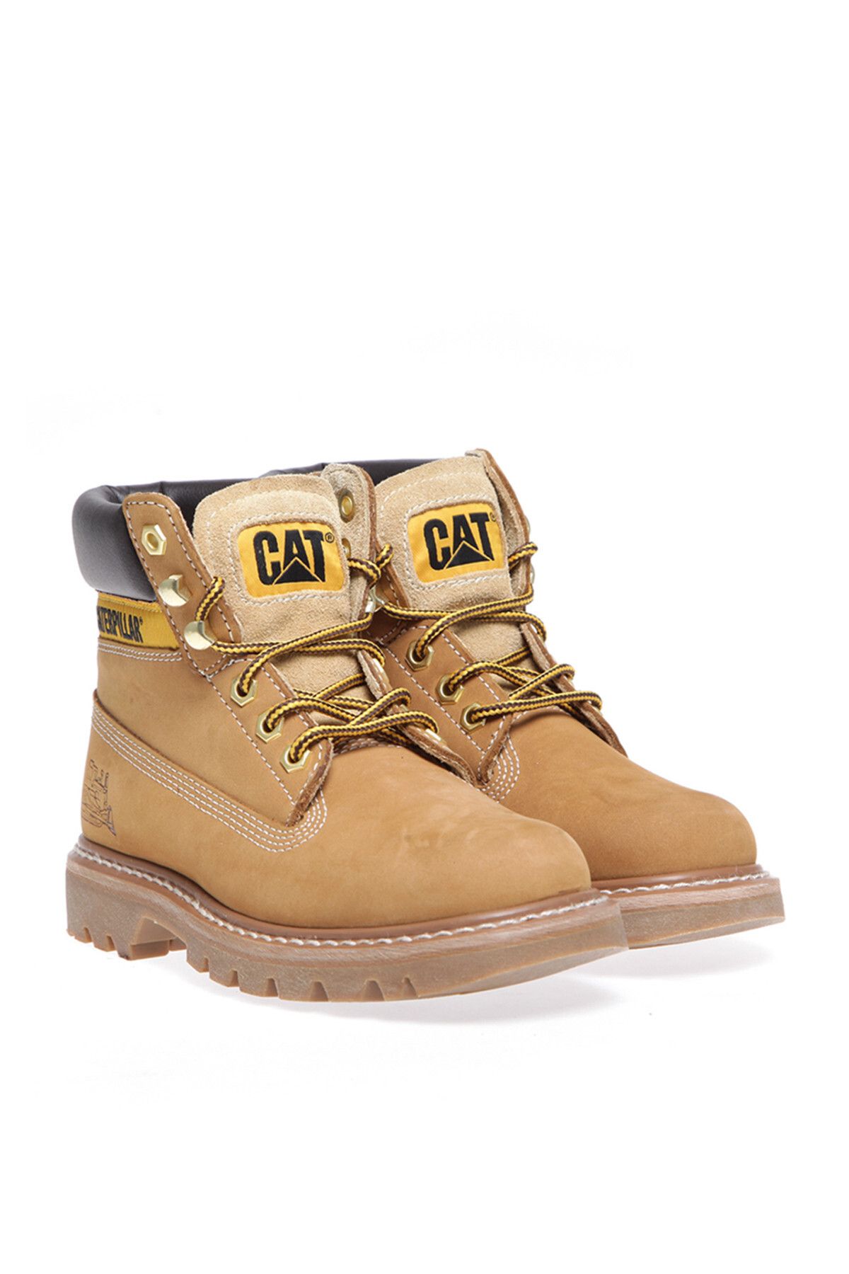 چکمه و بوت زرد زنانه هانی نوبوک 015G100095 اورجینال Caterpillar
