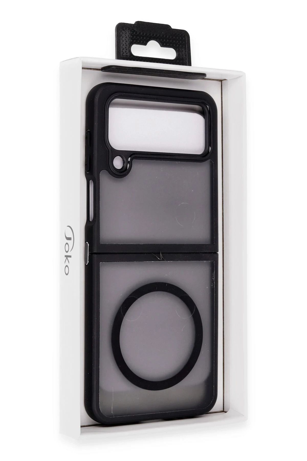 NewFace Samsung Galaxy Z Flip 4 Kılıf Blur Fold Magsafe Kapak - Mat Siyah WLZOR