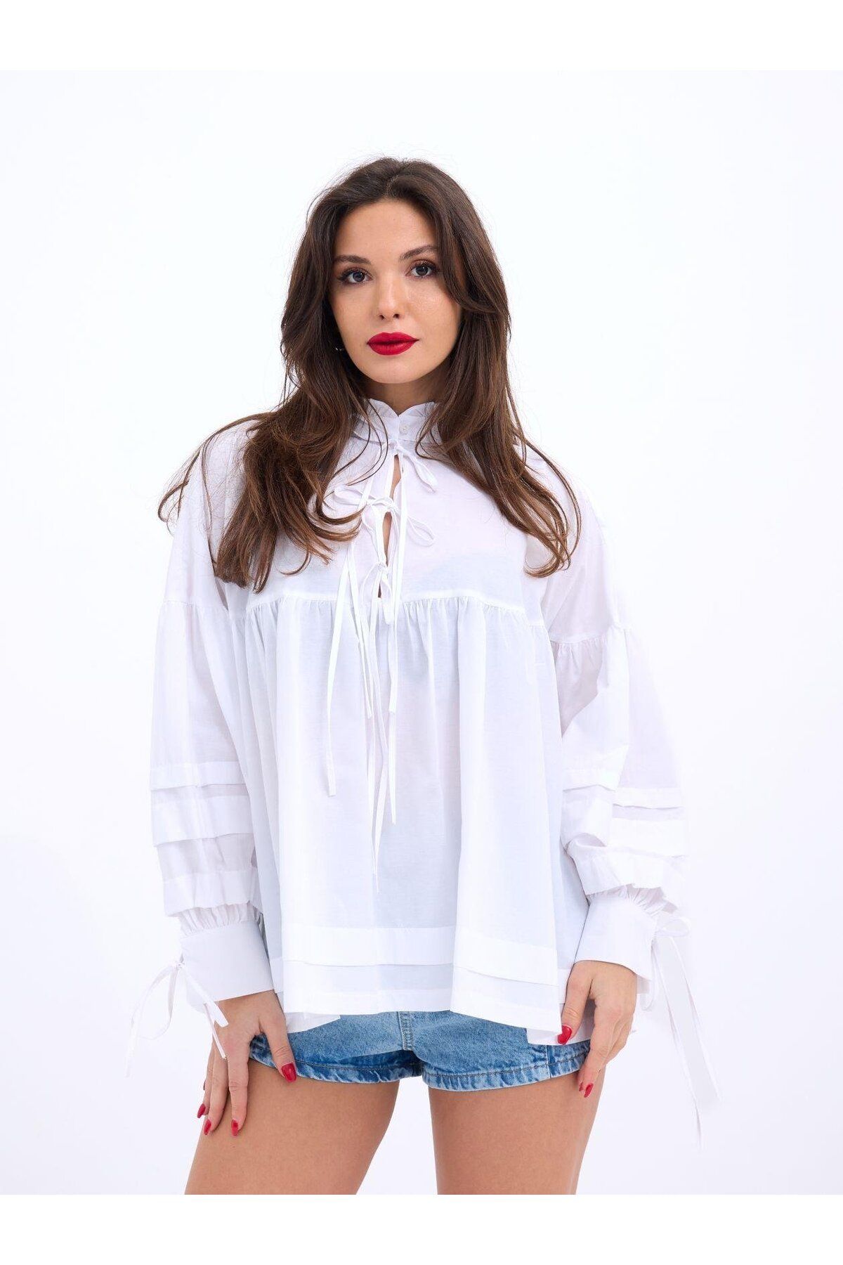 ARUZ MODA 6464 GÖMLEK-BEYAZ
