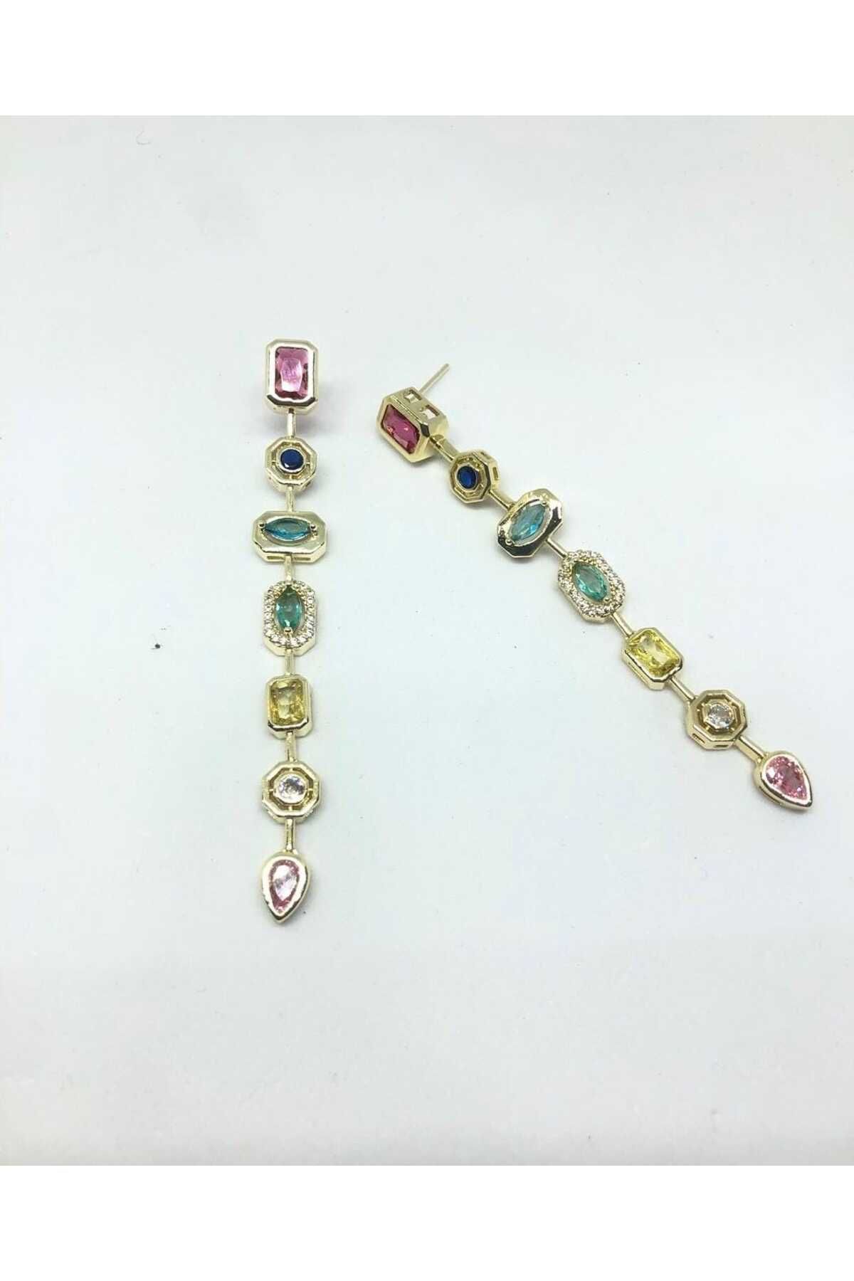 Bubbleatelier Çelik renkli gold küpe