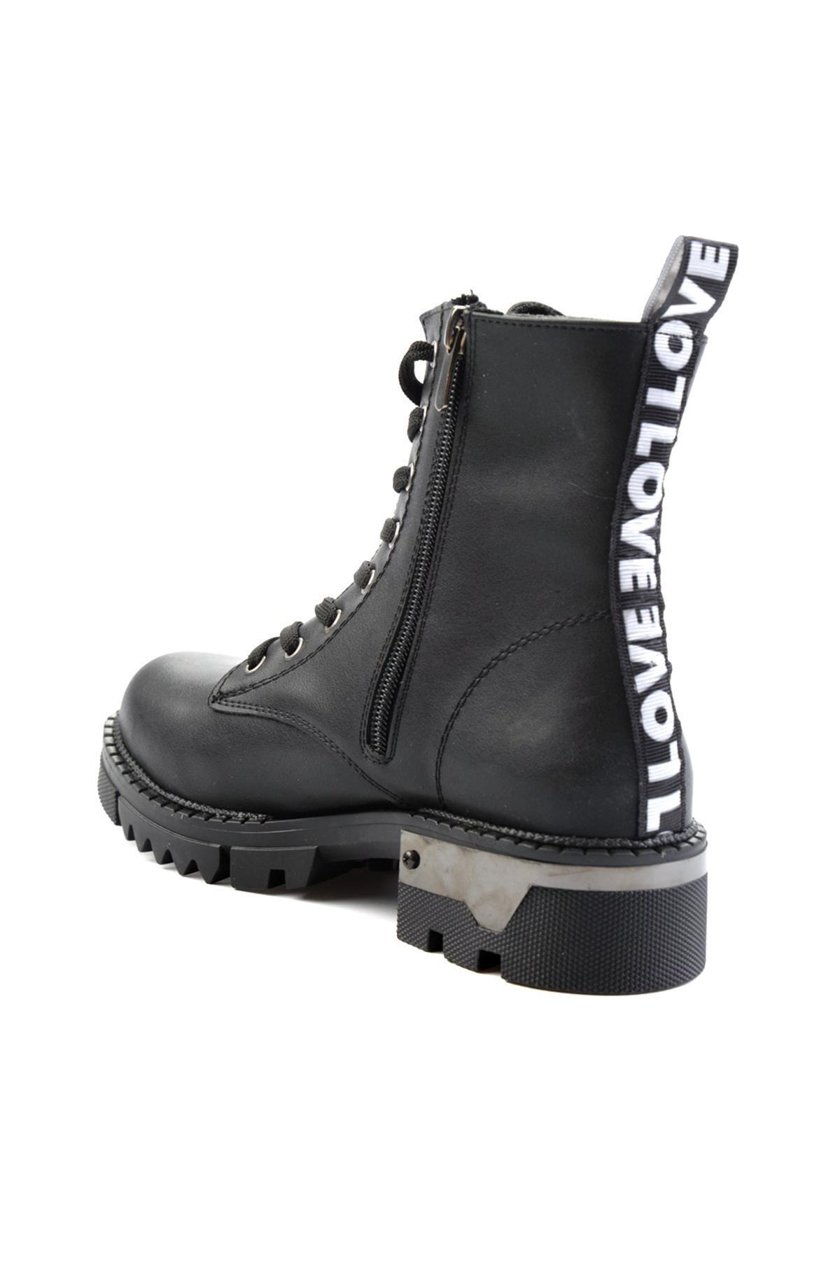 Bambi-Schwarze schwarze Damenstiefel & Bootie K02703021109 4