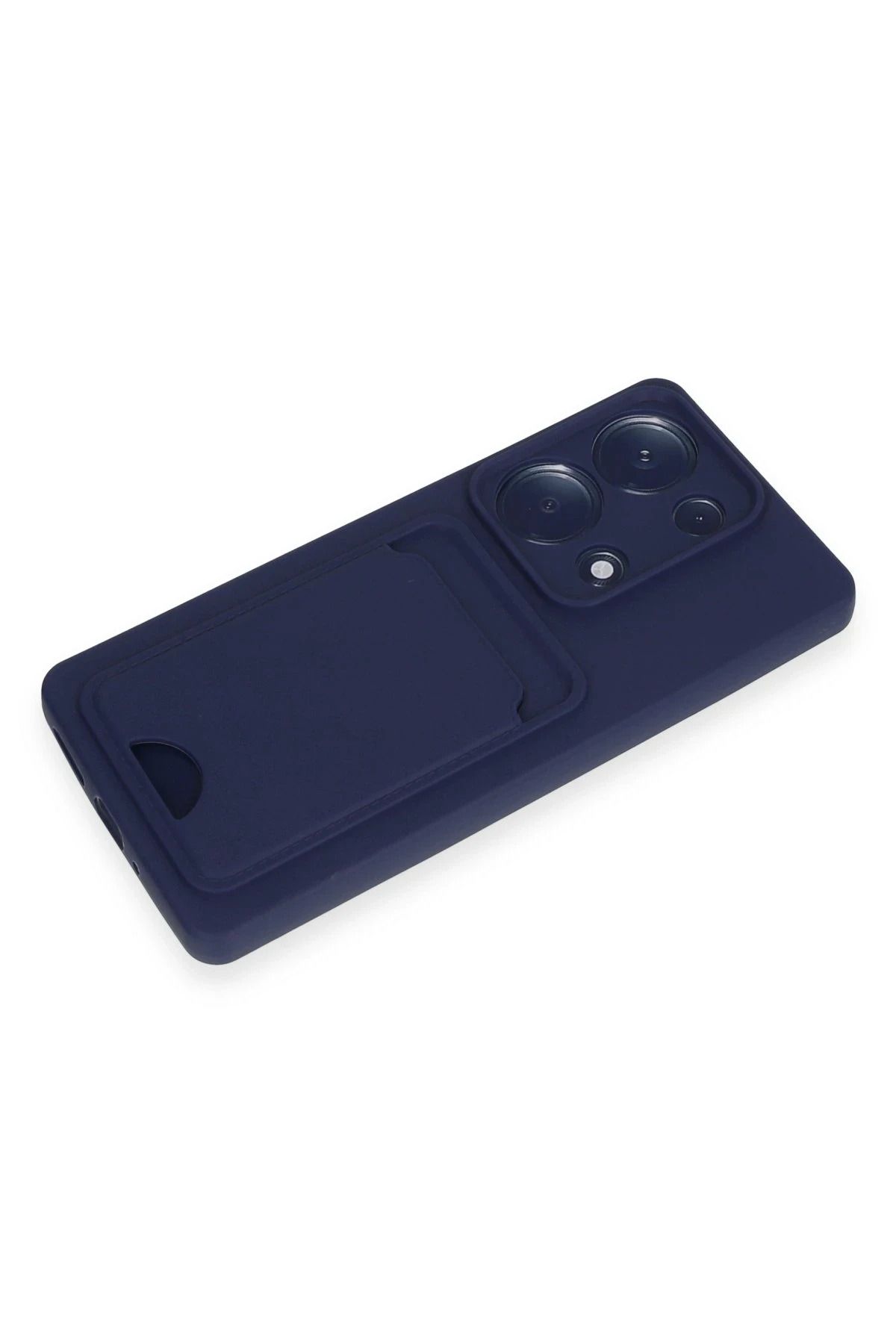 NewFace Xiaomi Redmi Note 13 Pro 4G Kılıf Kelvin Kartvizitli Silikon - Lacivert GLSTD