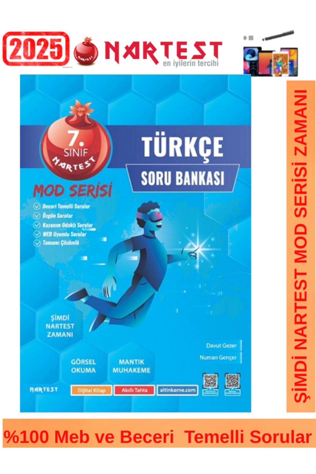 Fenomen Yayıncılık Nartest 2025 7.Sınıf Mod Serisi Türkçe Video Çözümlü Soru Bankası+Android Kalem