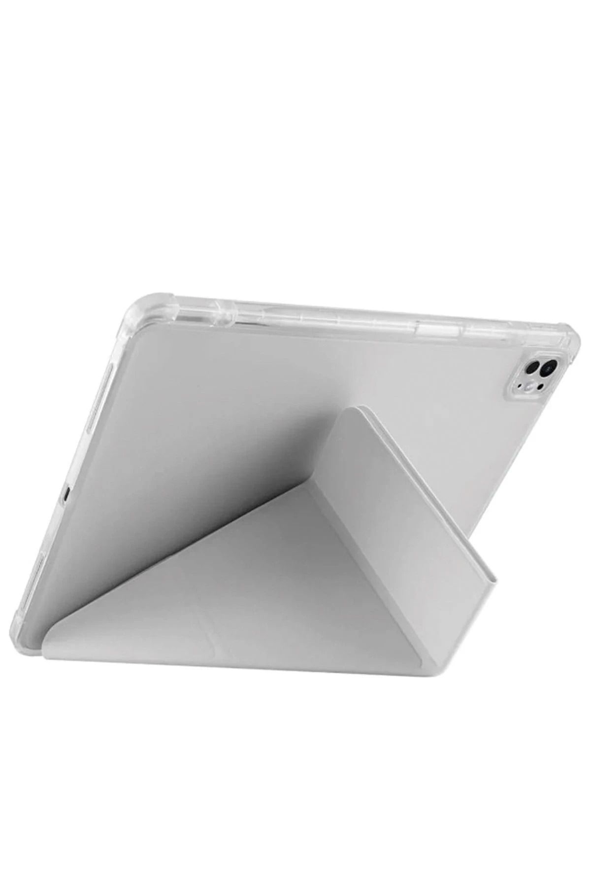 NewFace iPad Pro 13 (2024) Kılıf Kalemlikli Mars Tablet Kılıfı - Açık Yeşil BSTMY