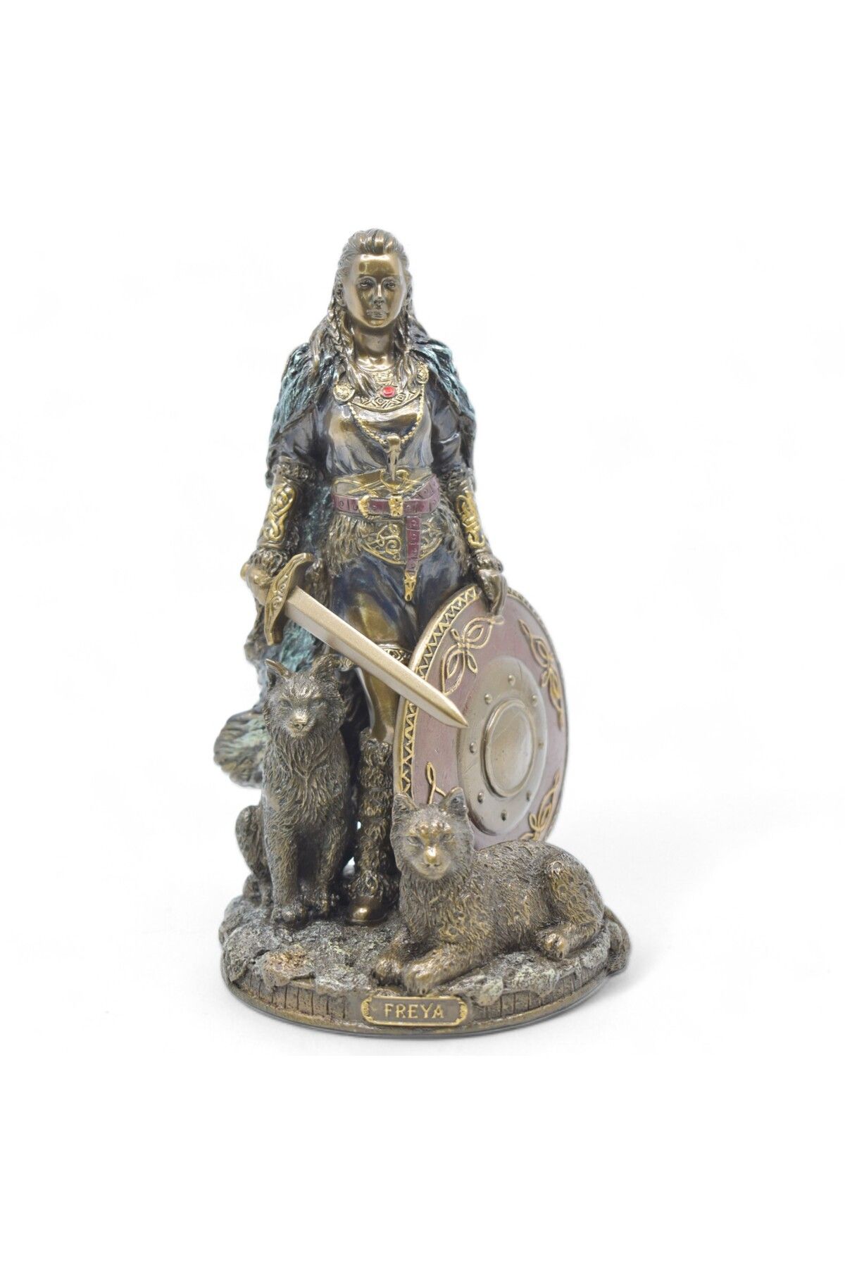AYDINARTSHOP Veronese Freya Heykeli – İskandinav Mitolojisi Tanrıçası Figürü