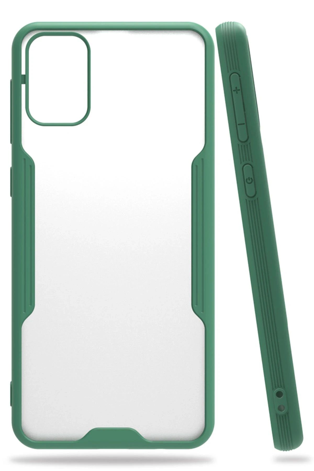 NewFace Samsung Galaxy M31 Kılıf Platin Silikon - Yeşil BSTMY