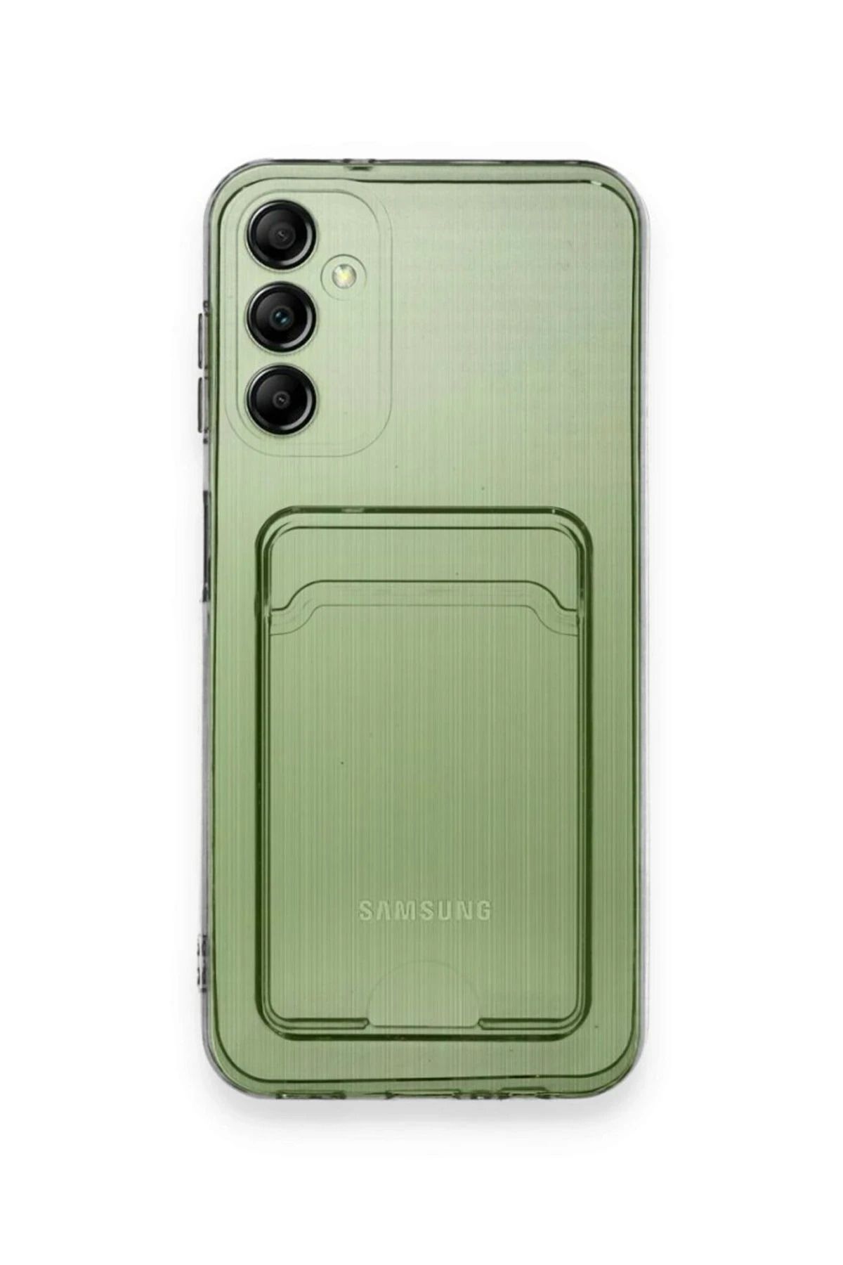 NewFace Samsung Galaxy M15 Kılıf Kart Şeffaf Silikon - Şeffaf SVLRS
