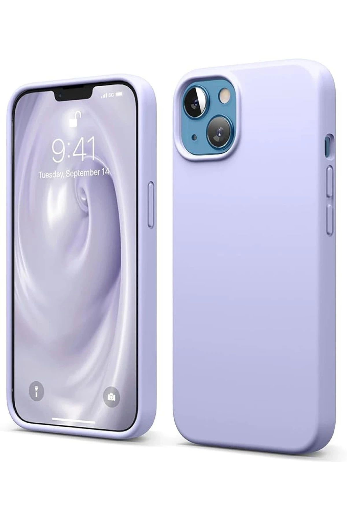 NewFace iPhone 14 Kılıf First Silikon - Lila BSTMY