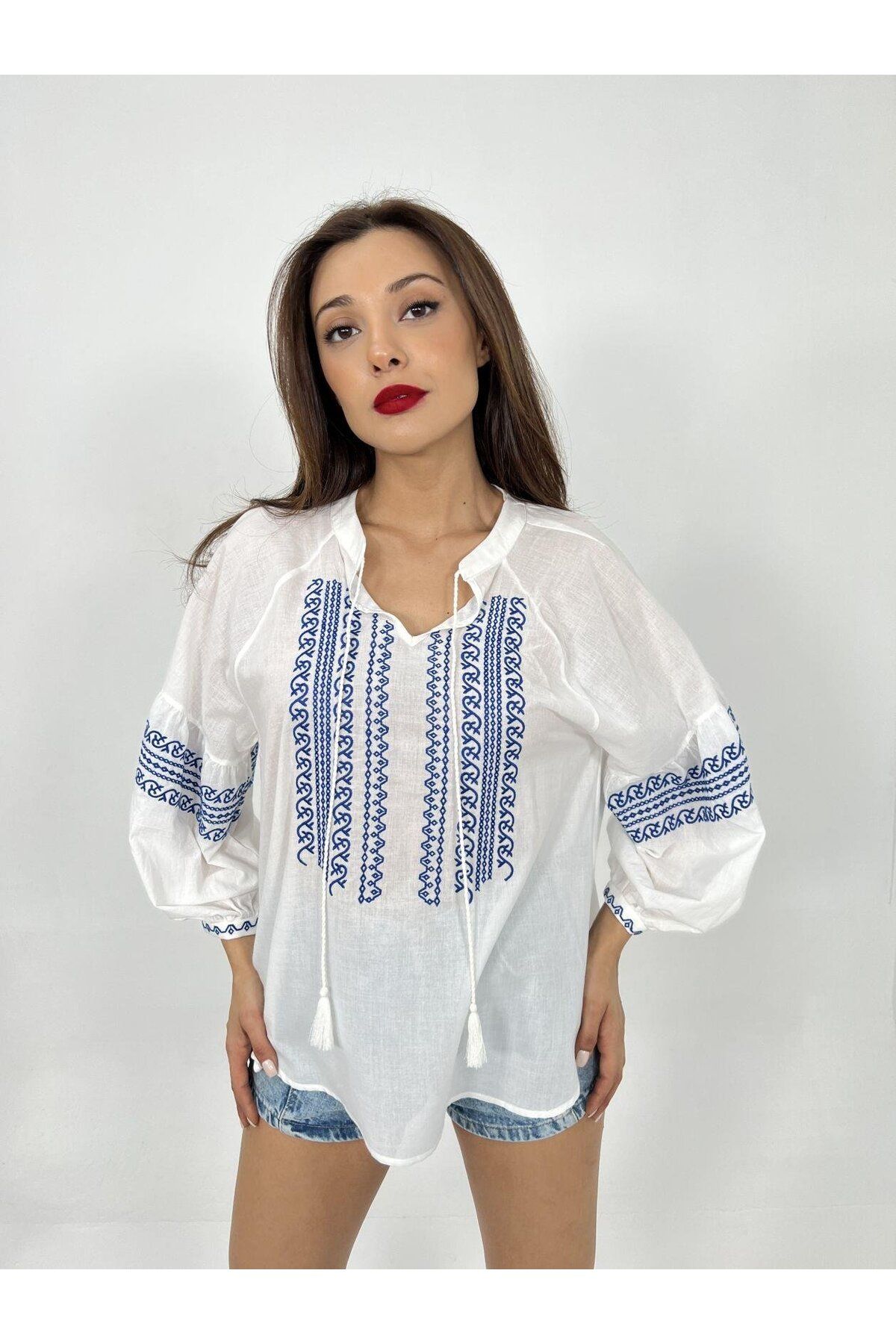 ARUZ MODA 6894 GÖMLEK-EKRU
