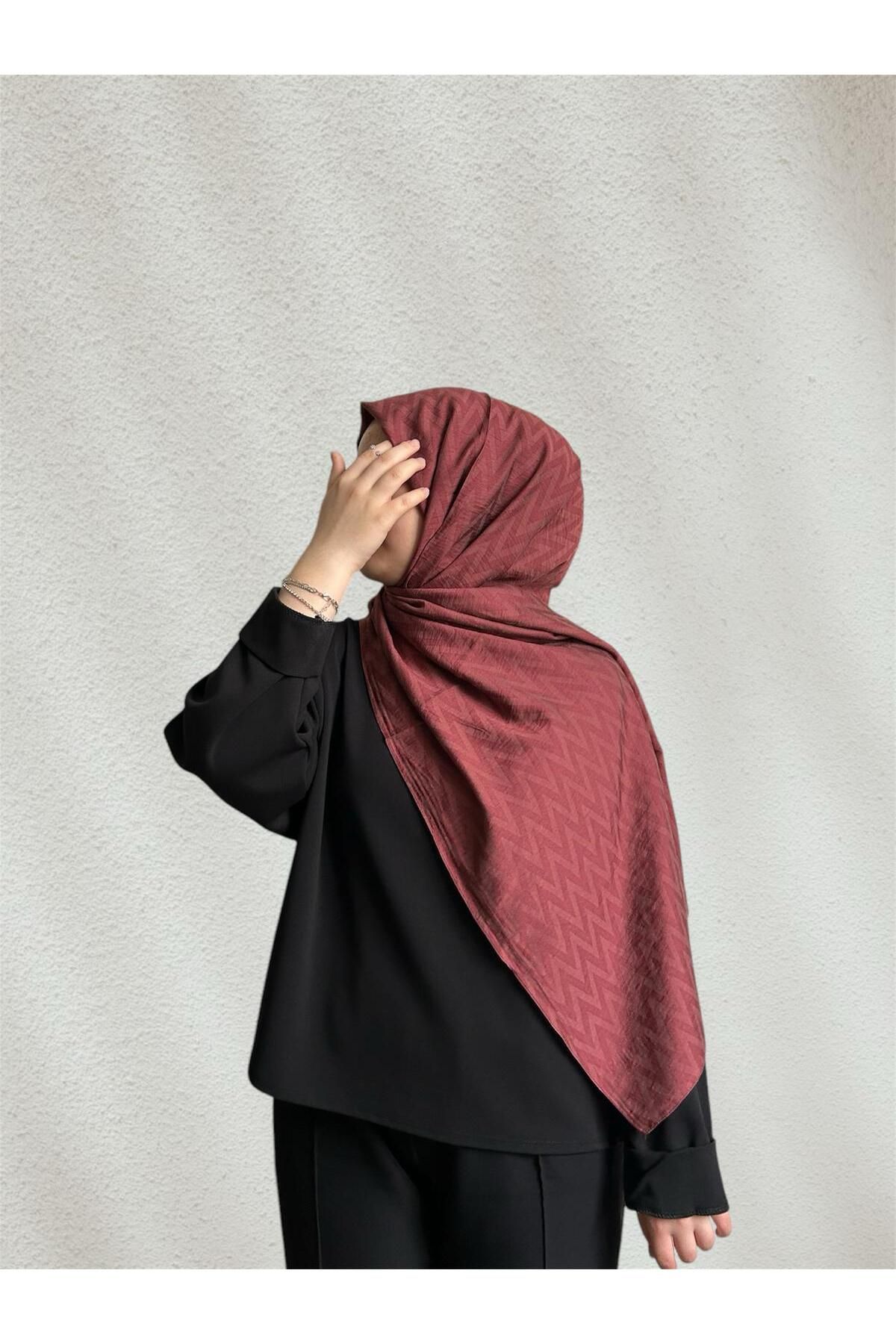 NEOMOON Zikzak Desen Soft Şal