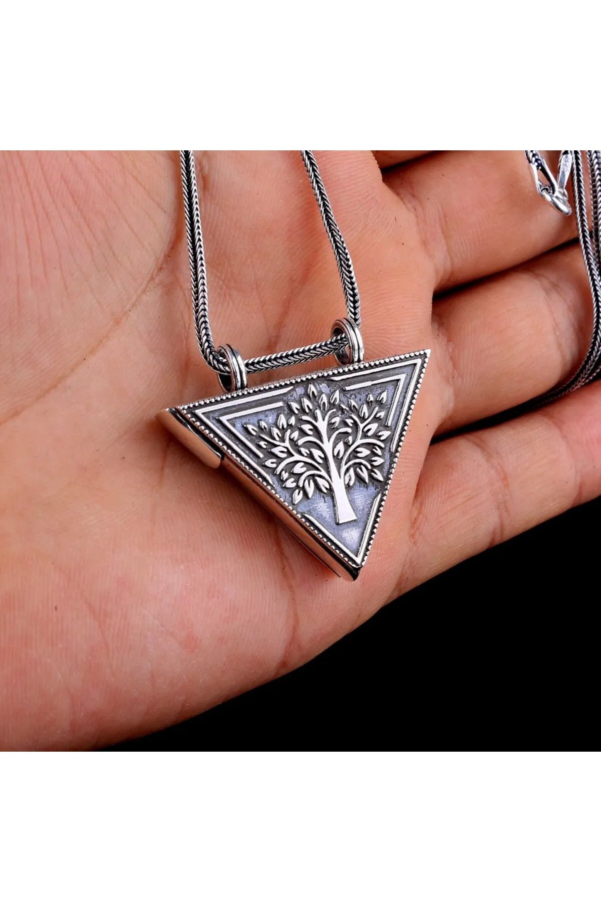 MODA925 925 Ayar Gümüş Cevşen Muska Kabı Kolye