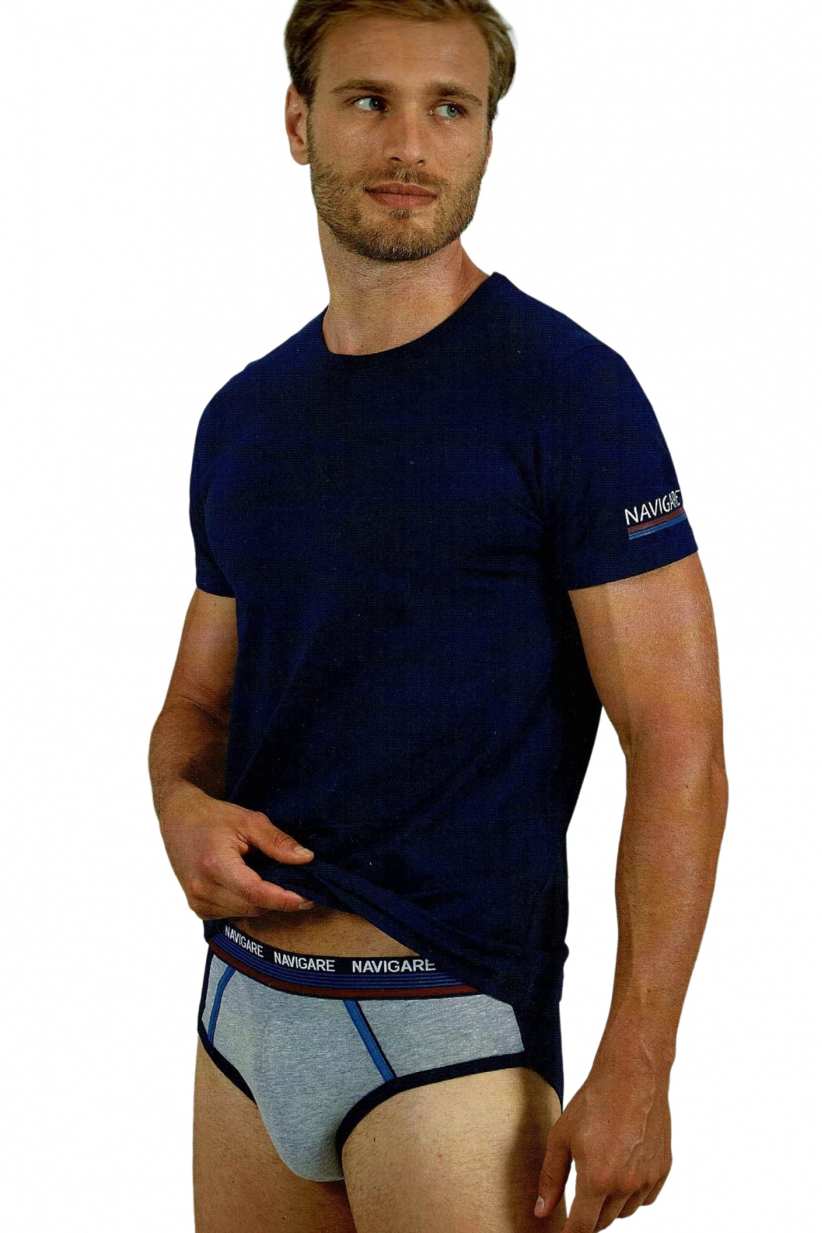 Navigare-Navigare T-shirt and panties set, B211671 Blue/Grey L INTL 1
