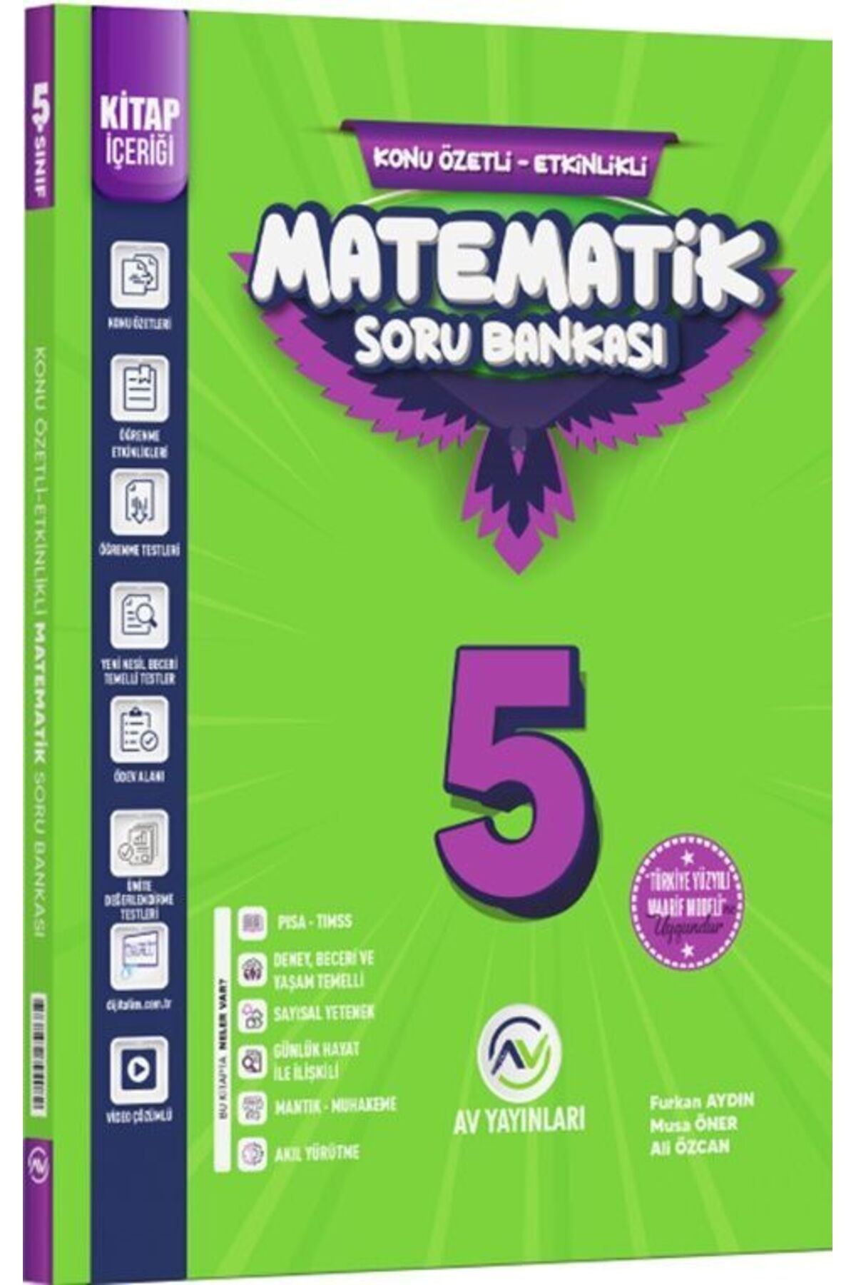 Bi bigelio Av Yayınları 5. Sınıf Matematik Kazanım Etkinlikli Soru Bankası