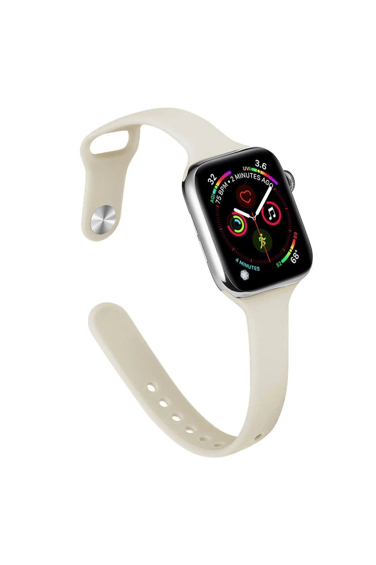 NewFace Apple Watch 38mm Klasik Kordon - Krem BSTMY