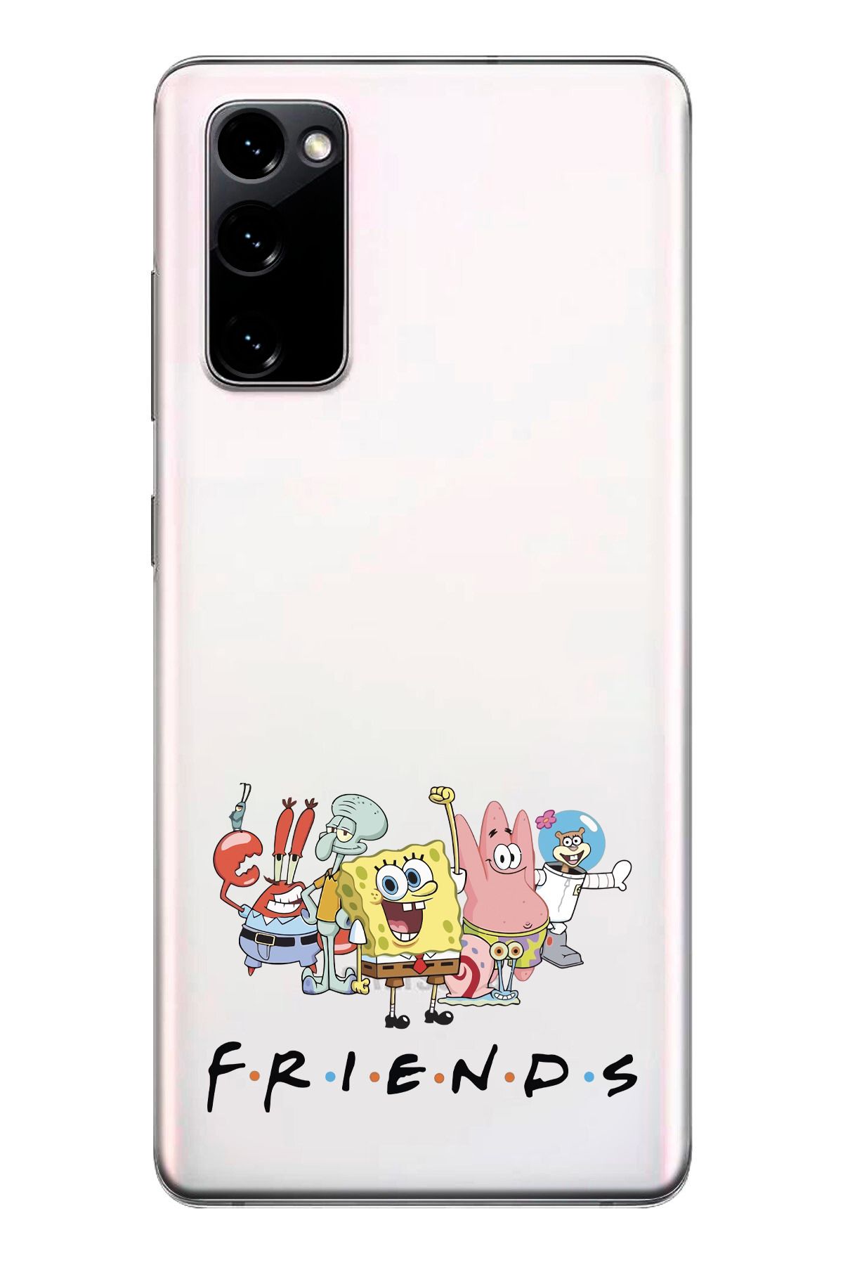 moonset Samsung Galaxy S20 FE Uyumlu Friends Tasarımlı Baskılı Şeffaf Telefon Kılıfı