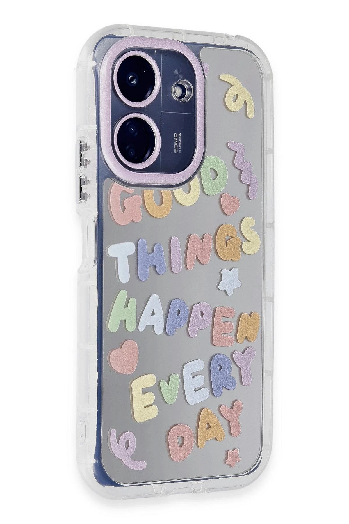 NewFace Xiaomi Redmi 13C uyumlu  Kılıf Reflexion Desenli Kapak - Desen 7 GLSTD