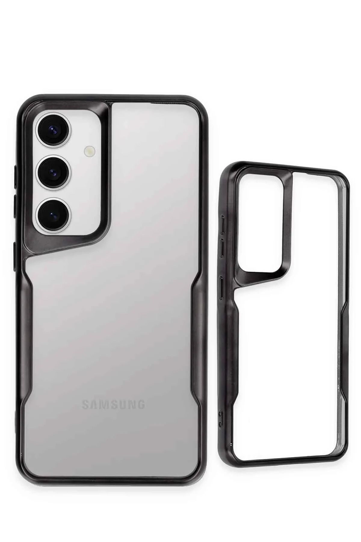 NewFace Samsung Galaxy S24 Kılıf Boyi Silikon Kapak - Titan Gri BSTMY