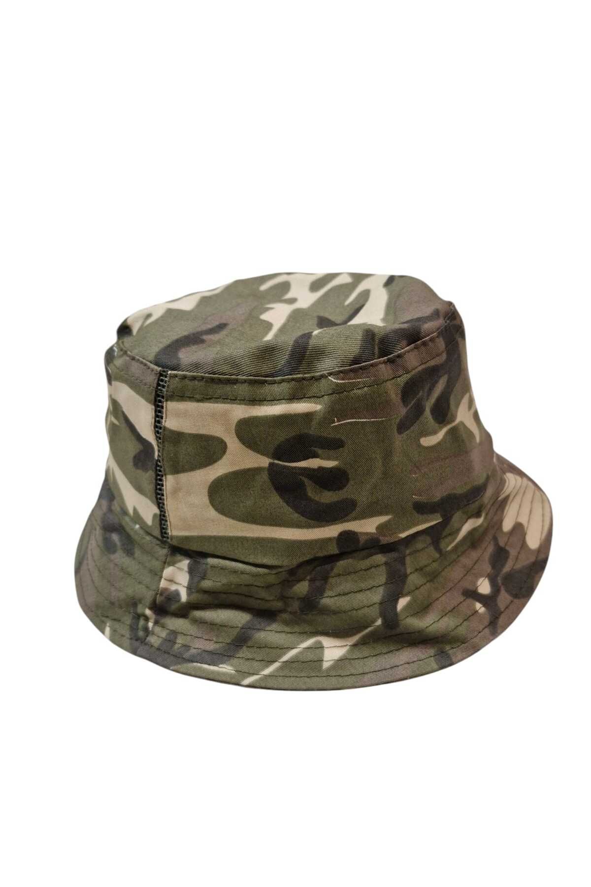 WOHOME Kamuflaj Balıkçı Bucket Unisex Balıkçı Şapkası