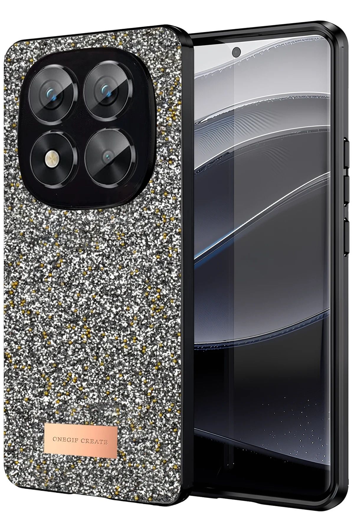 NewFace iPhone 16 Pro Max Kılıf Daisy Simli Magsafe Kapak - Gümüş BSTMY