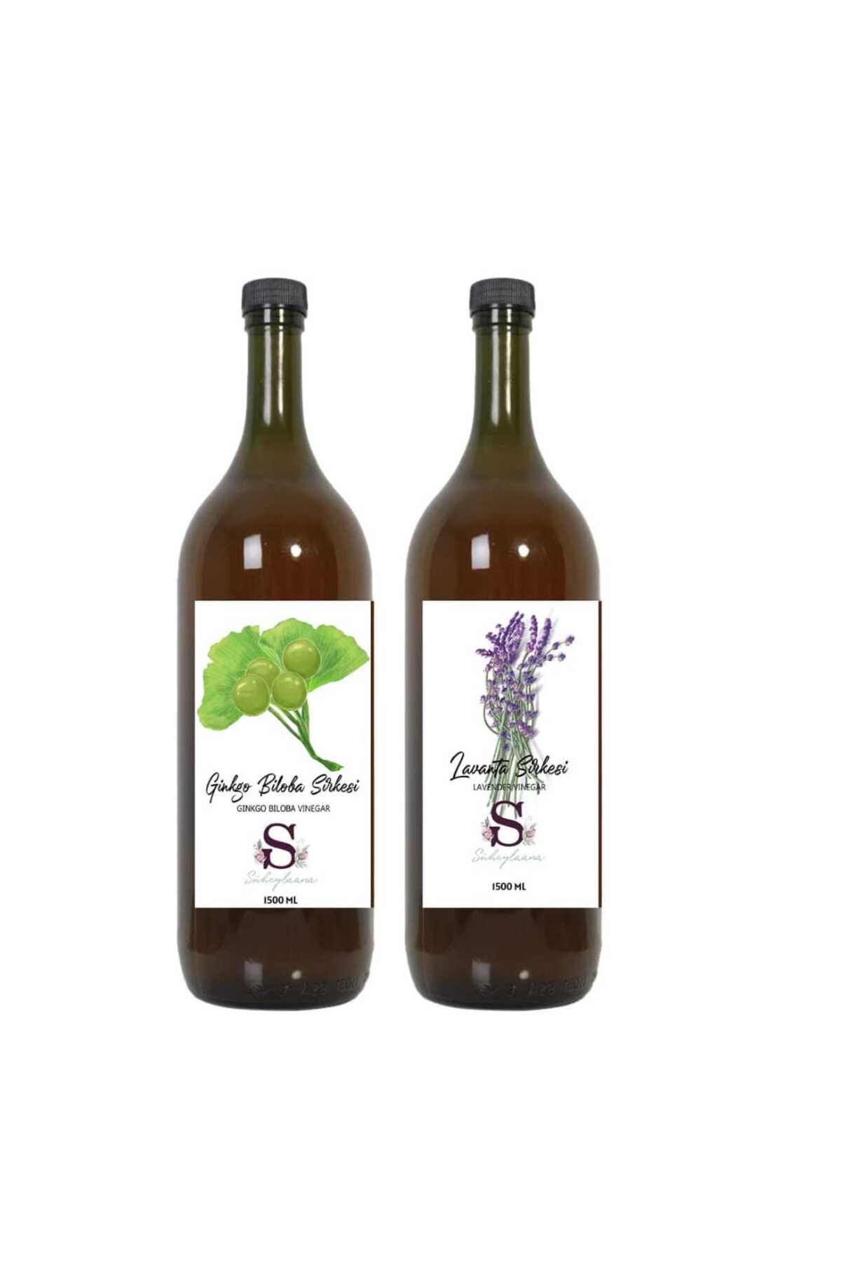 Süheylaana Doğal Ginkgo Biloba Sirkesi 1500 Ml - Doğal Lavanta Sirkesi 1500 Ml