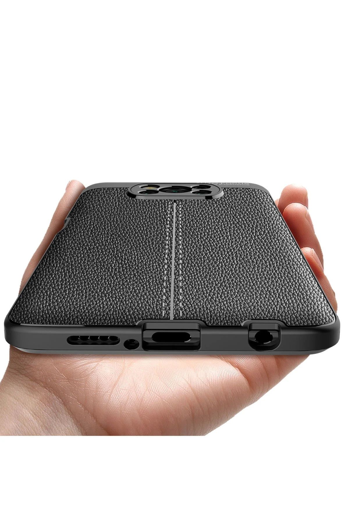 NewFace Xiaomi Pocophone X3 Kılıf Auto Focus Kapak - Kırmızı NRMSA