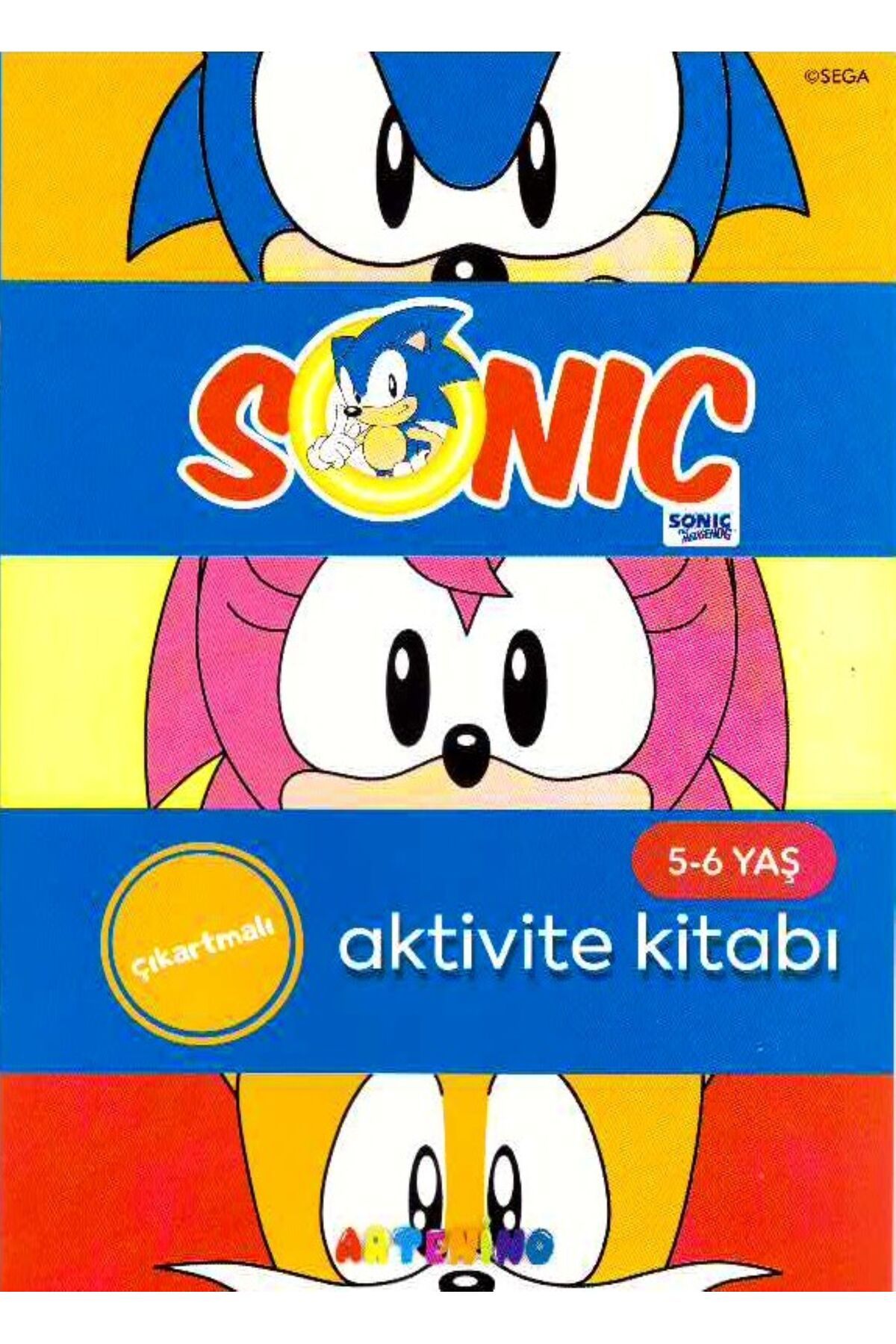 Artenino SONİC AKTİVİTE KİTABI 5-6 YAŞ- ÇIKARTMALI AKTİVİTE