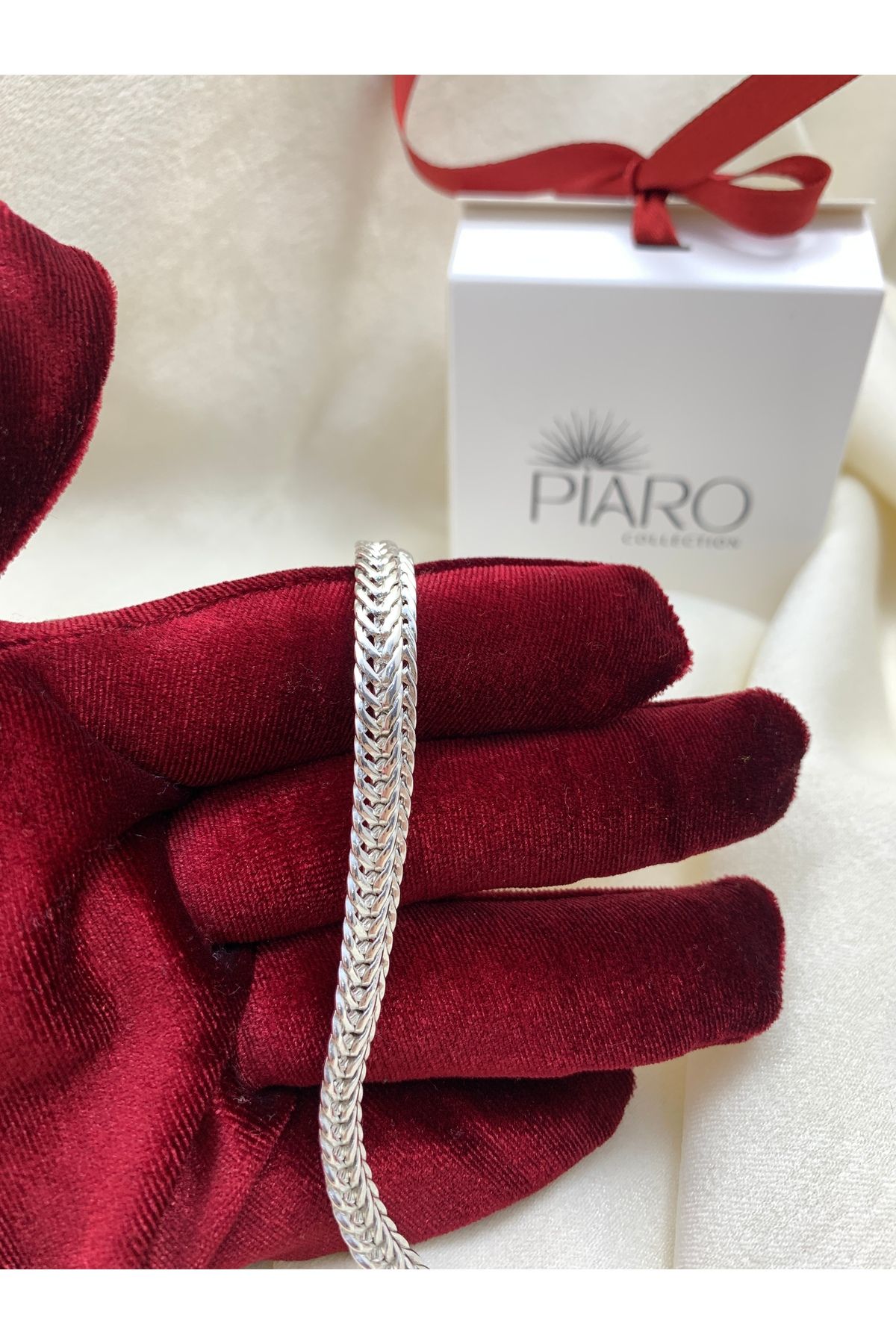 Piaro Collection Kalın Zincir Çelik Kolye 40cm