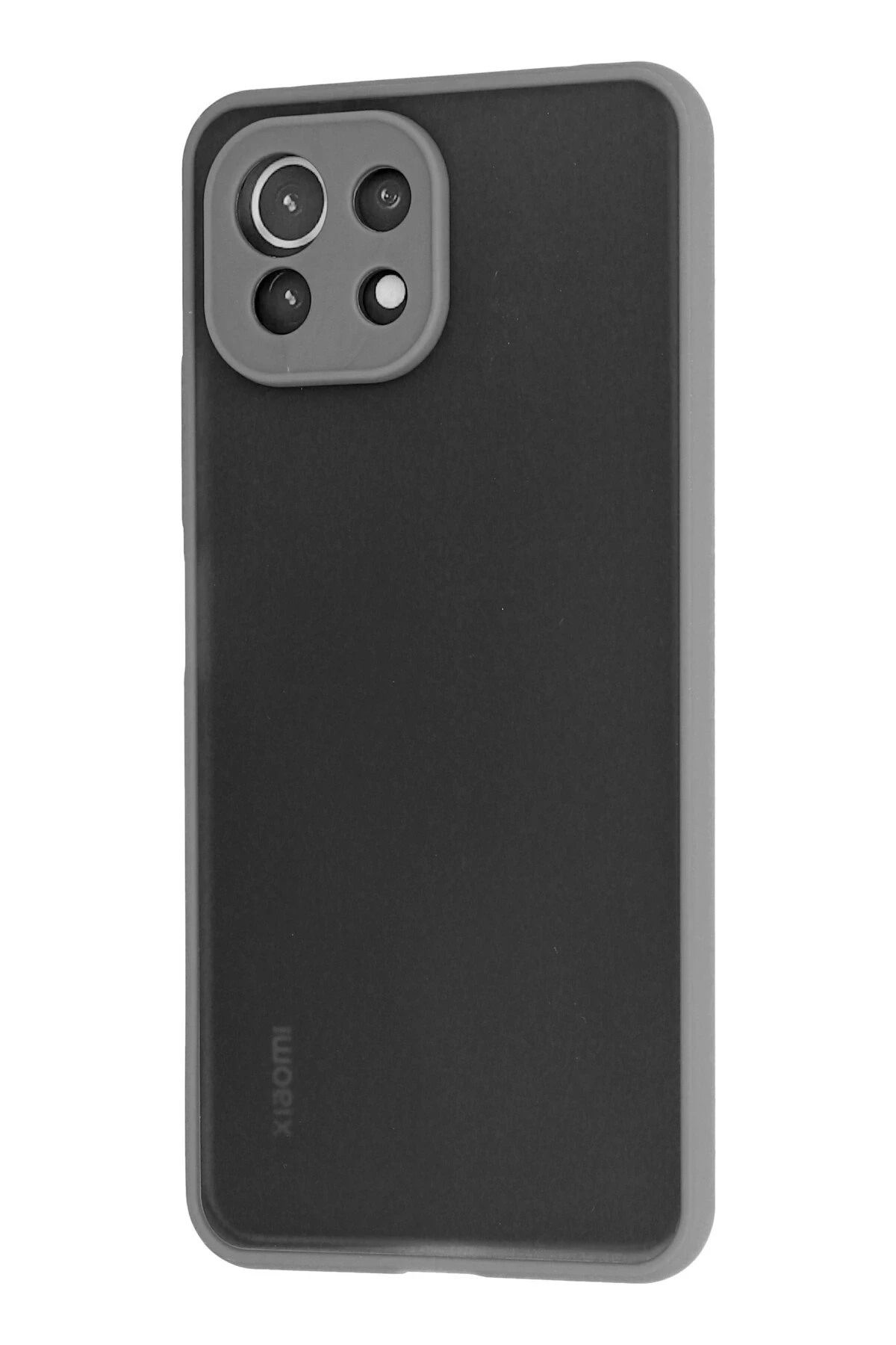 NewFace Xiaomi Mİ 11 Lite Kılıf Montreal Silikon Kapak - Gri BSTMY