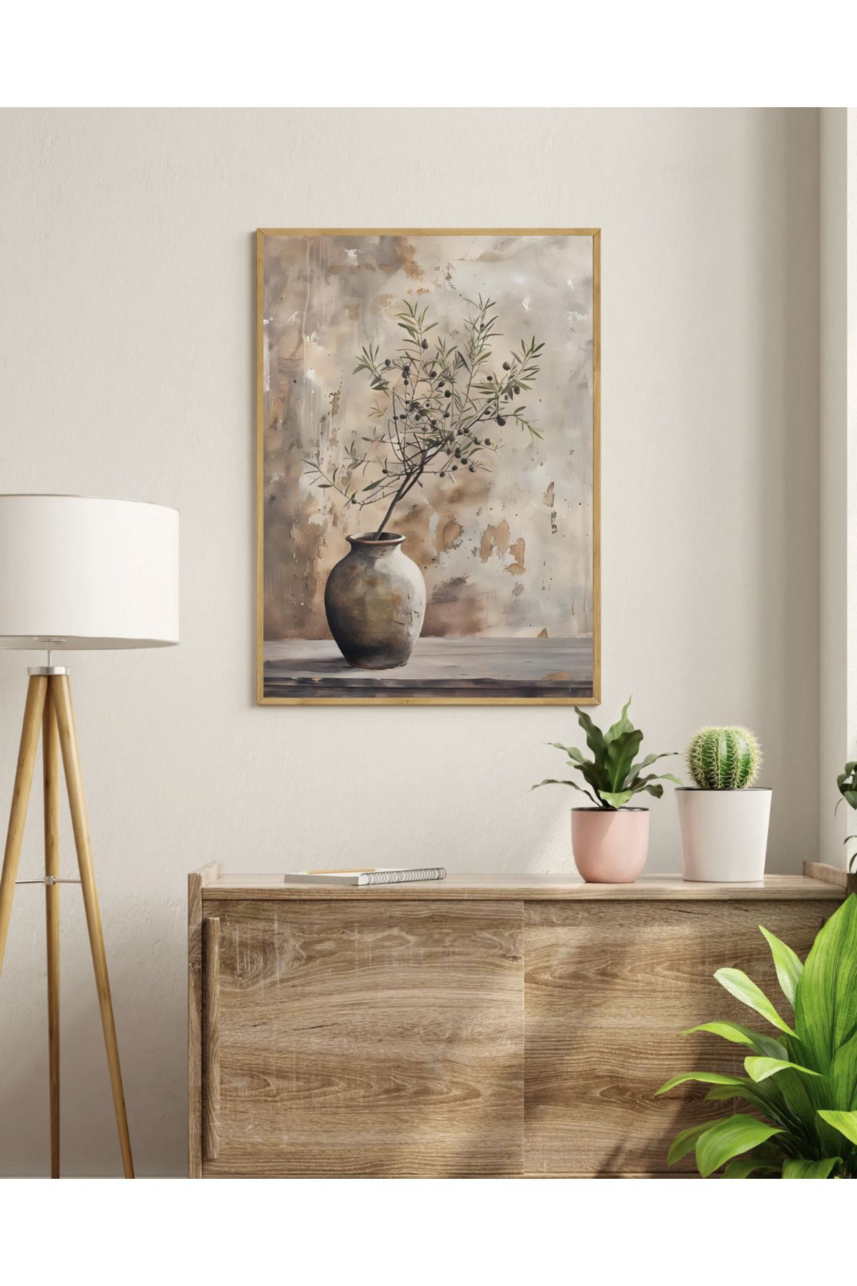 woodhomeworks tek li salon ofis dekor tablo