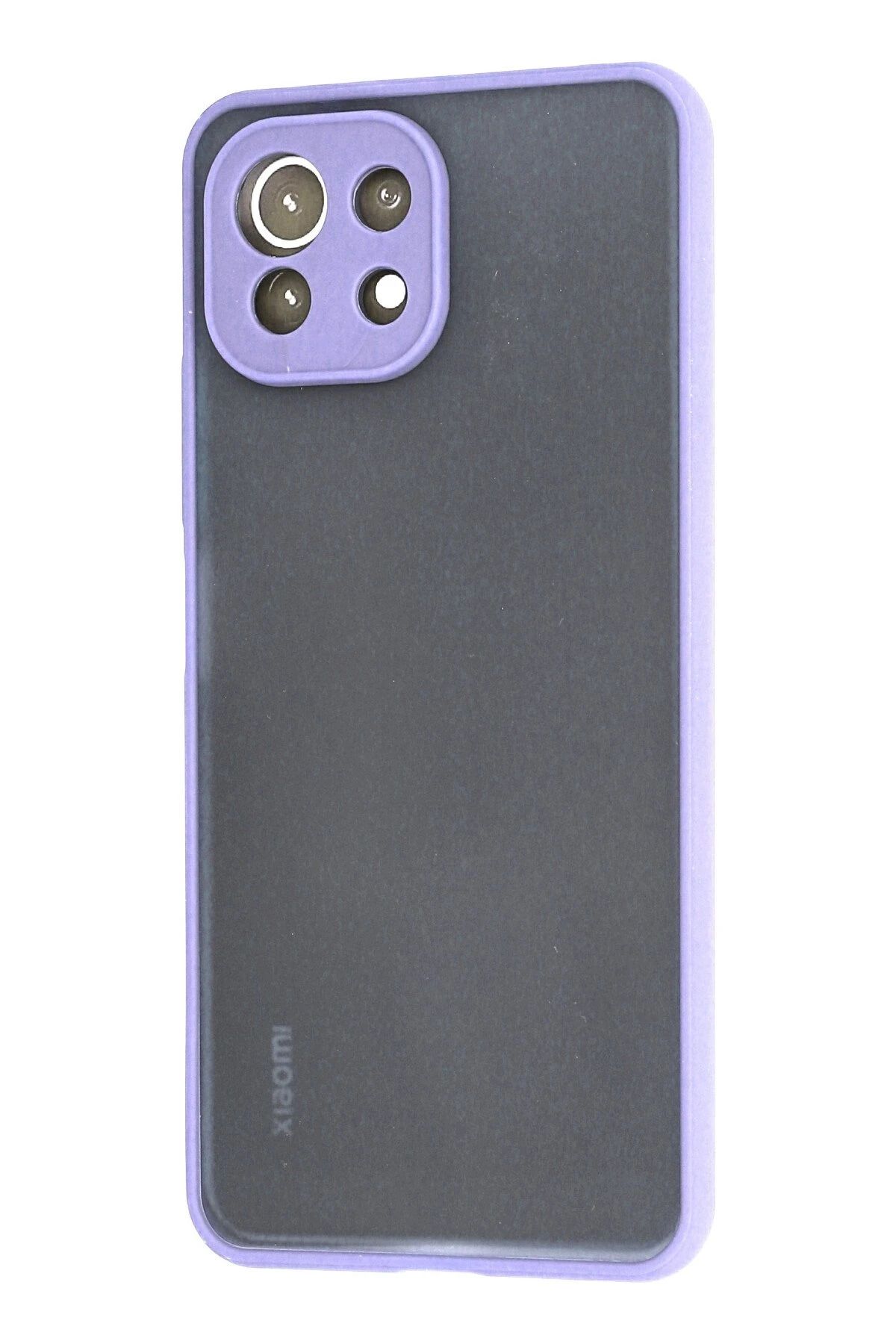 NewFace Xiaomi Mİ 11 Lite Kılıf Montreal Silikon Kapak - Mor BSTMY