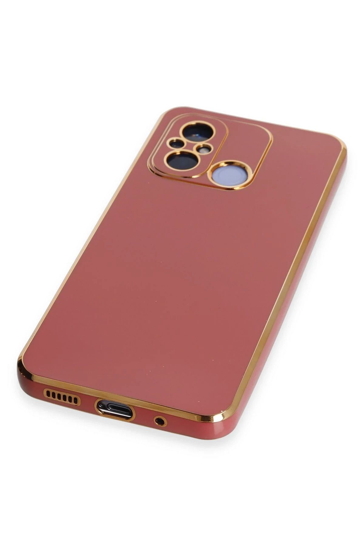 NewFace Xiaomi Redmi 12C Kılıf Volet Silikon - Kırmızı SVLRS