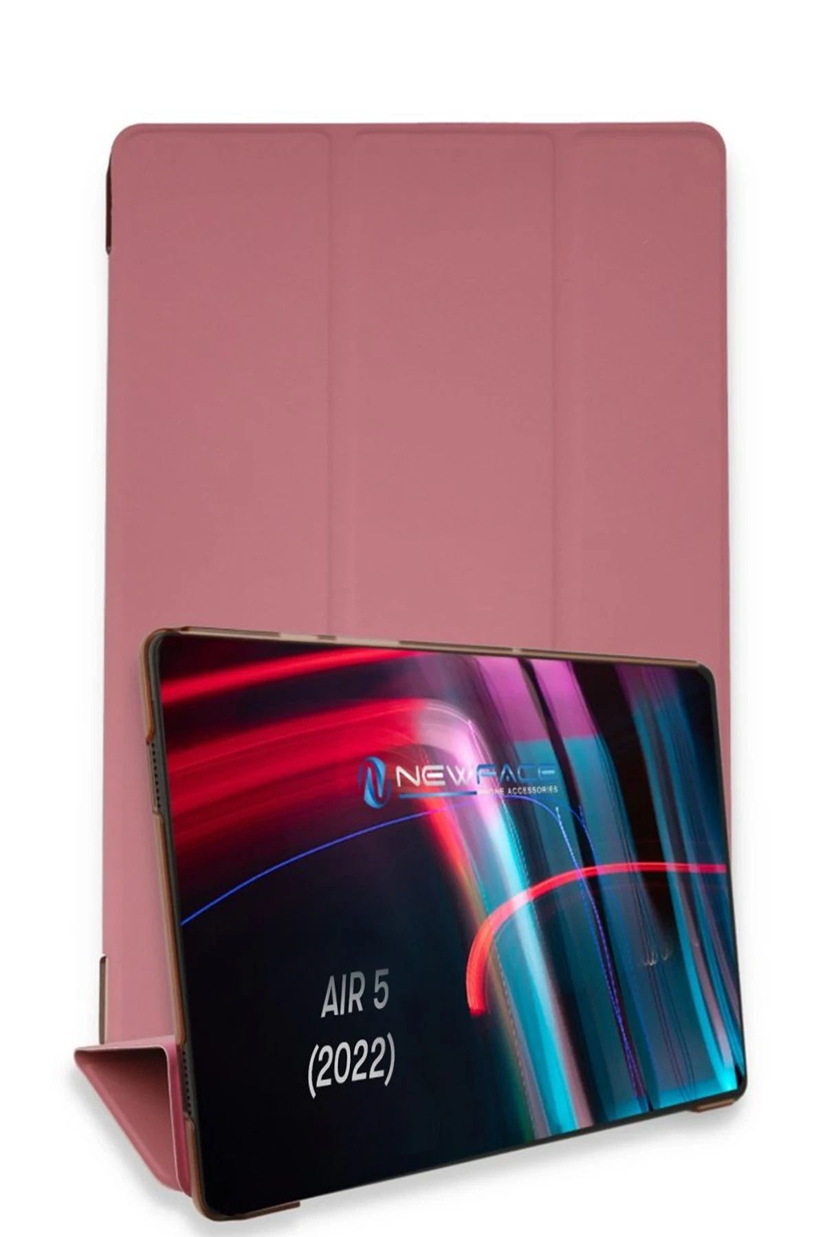 NewFace iPad Air 5 (2022) Kılıf Tablet Smart Kılıf - Pembe BSTMY