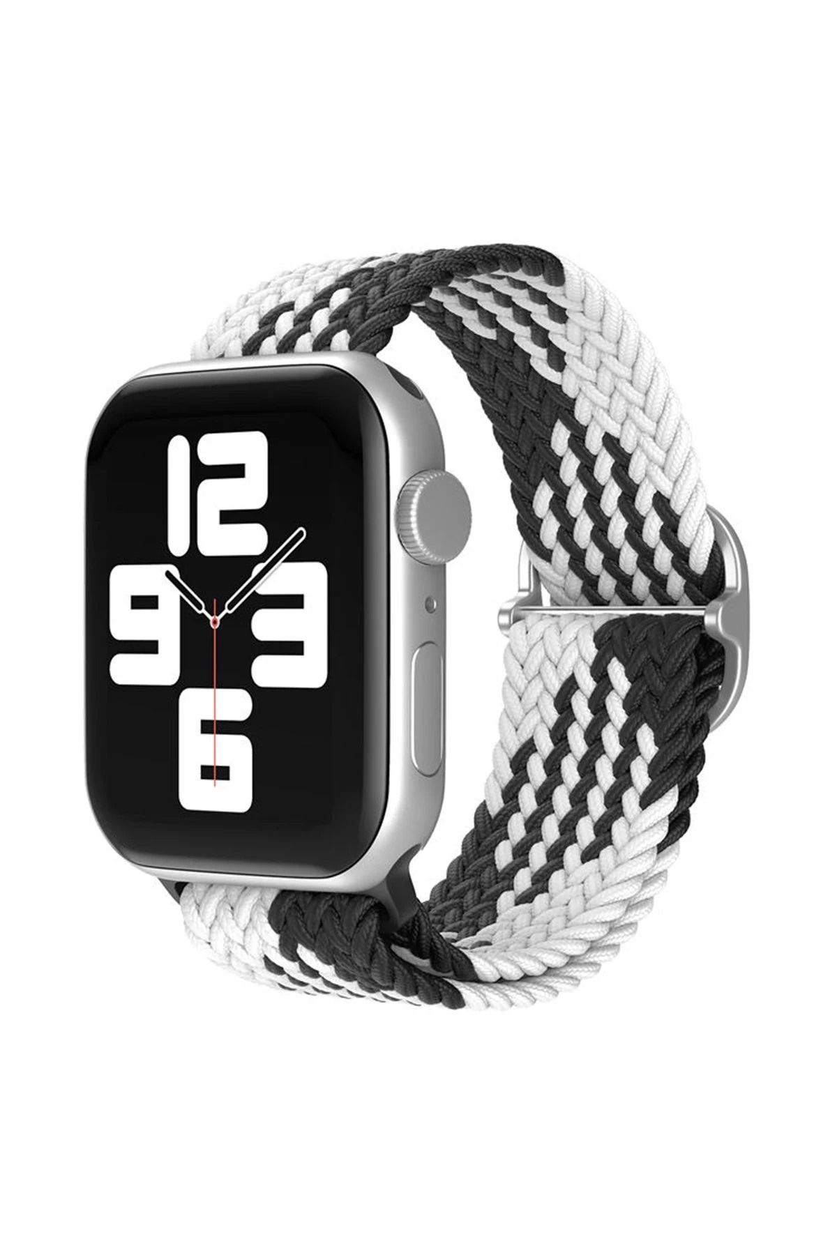 NewFace Watch 20mm Star Kordon - Siyah-Beyaz BSTMY