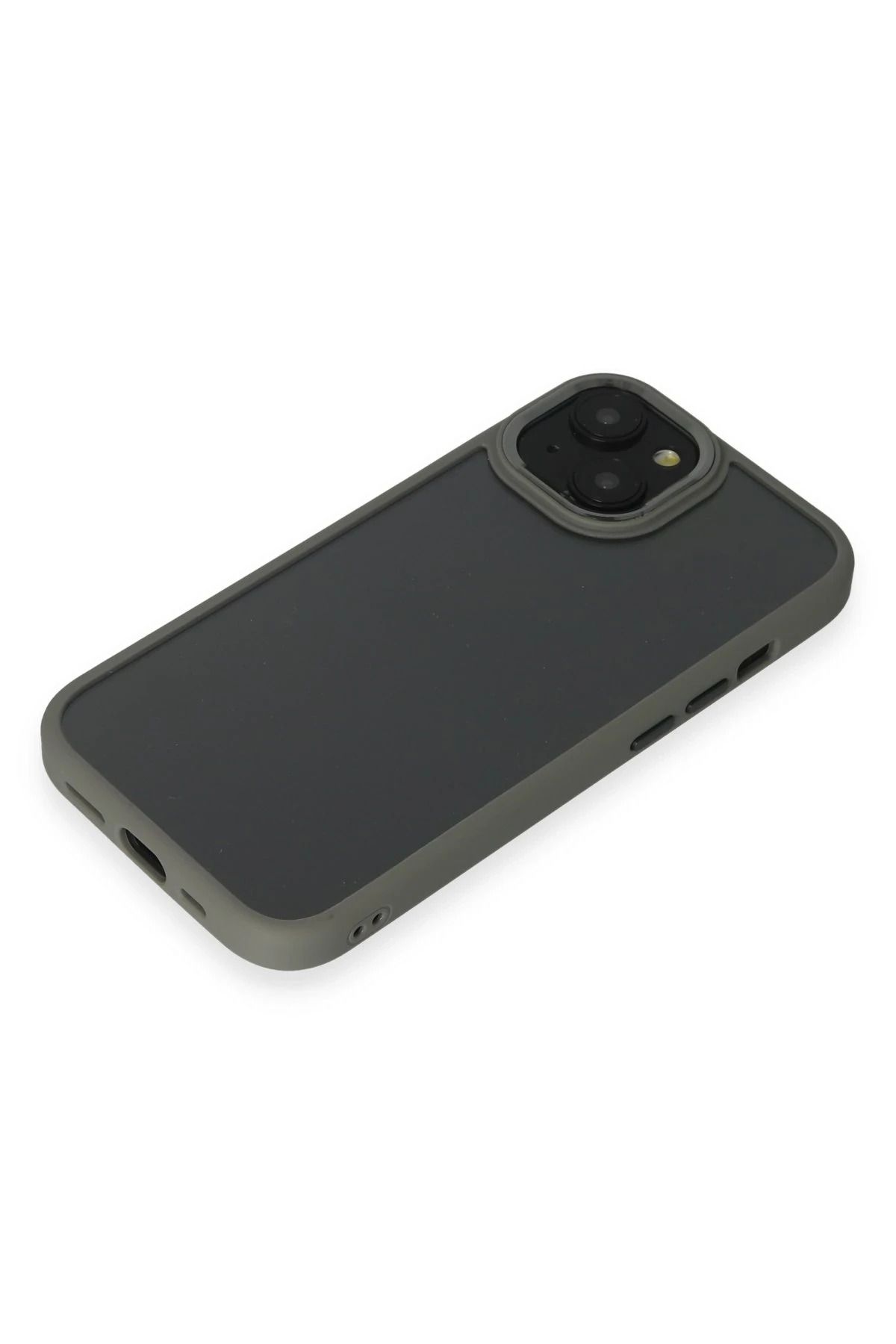 NewFace iPhone 15 Kılıf Power Silikon - Gri SVLRS
