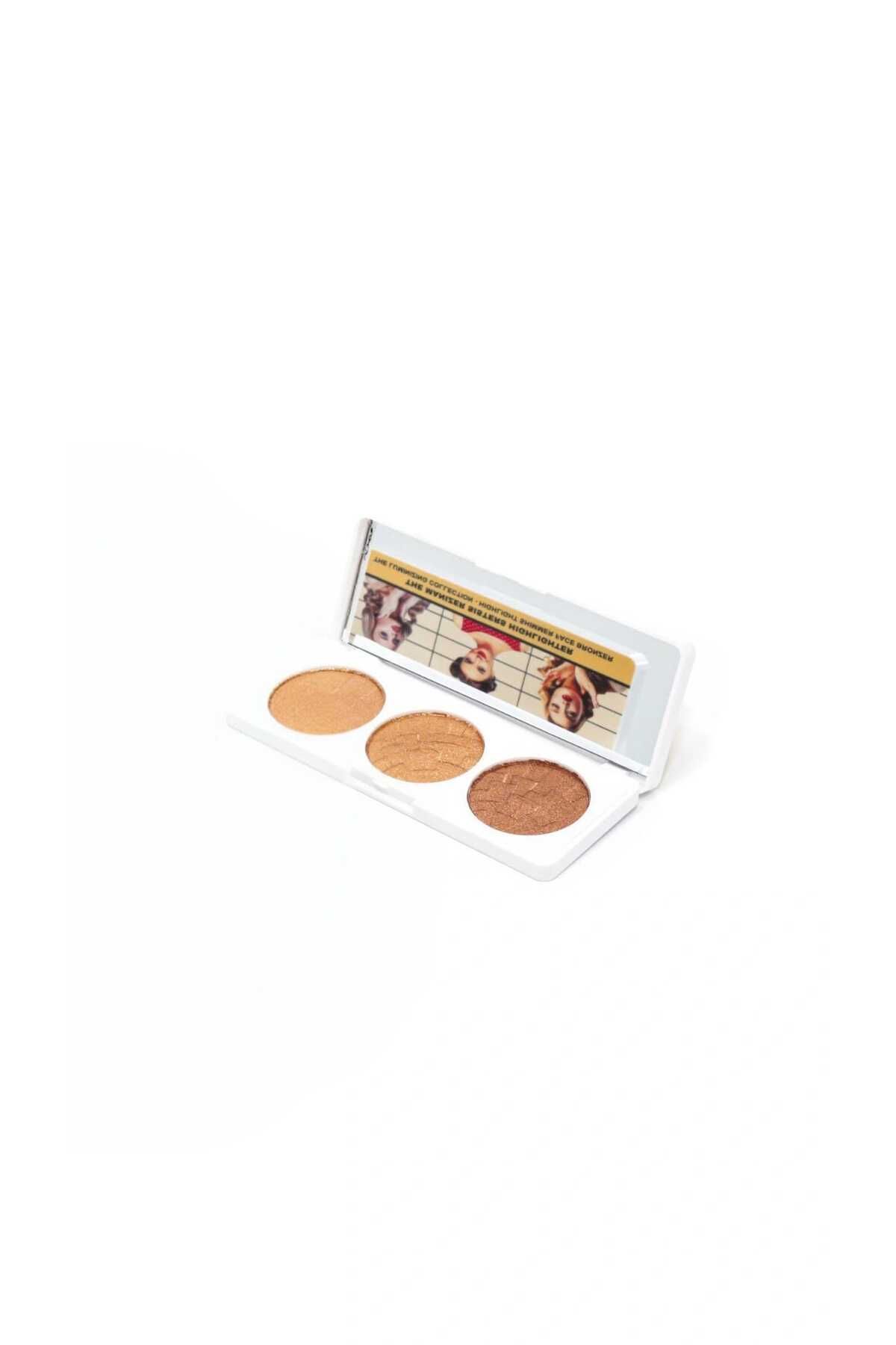 Qulaccia 3'lü Aydınlatıcı A Paleti - Highlighter Aynalı