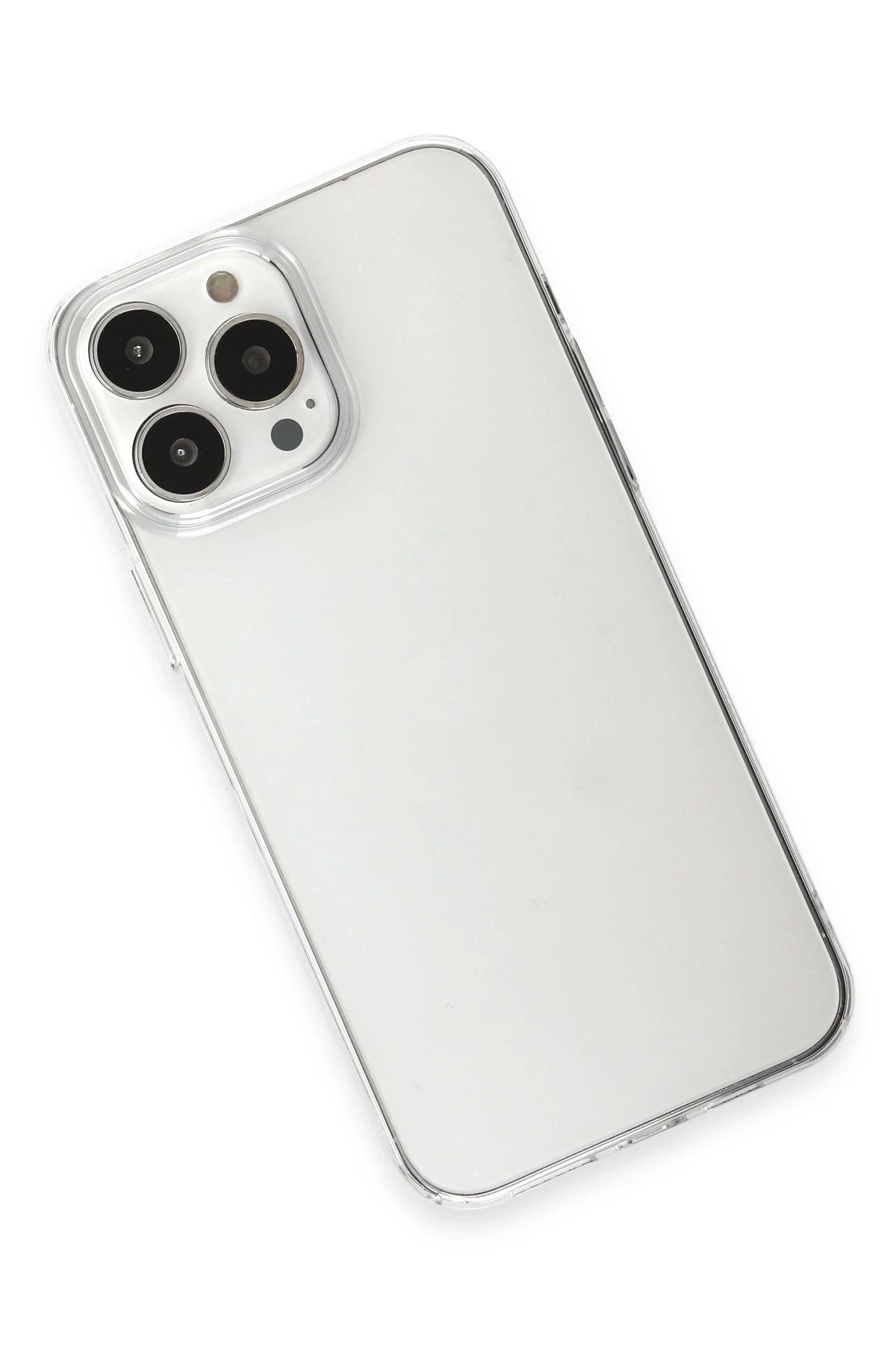 NewFace iPhone 15 Pro Max Kılıf Pc Sert Şeffaf Kapak - Şeffaf BSTMY