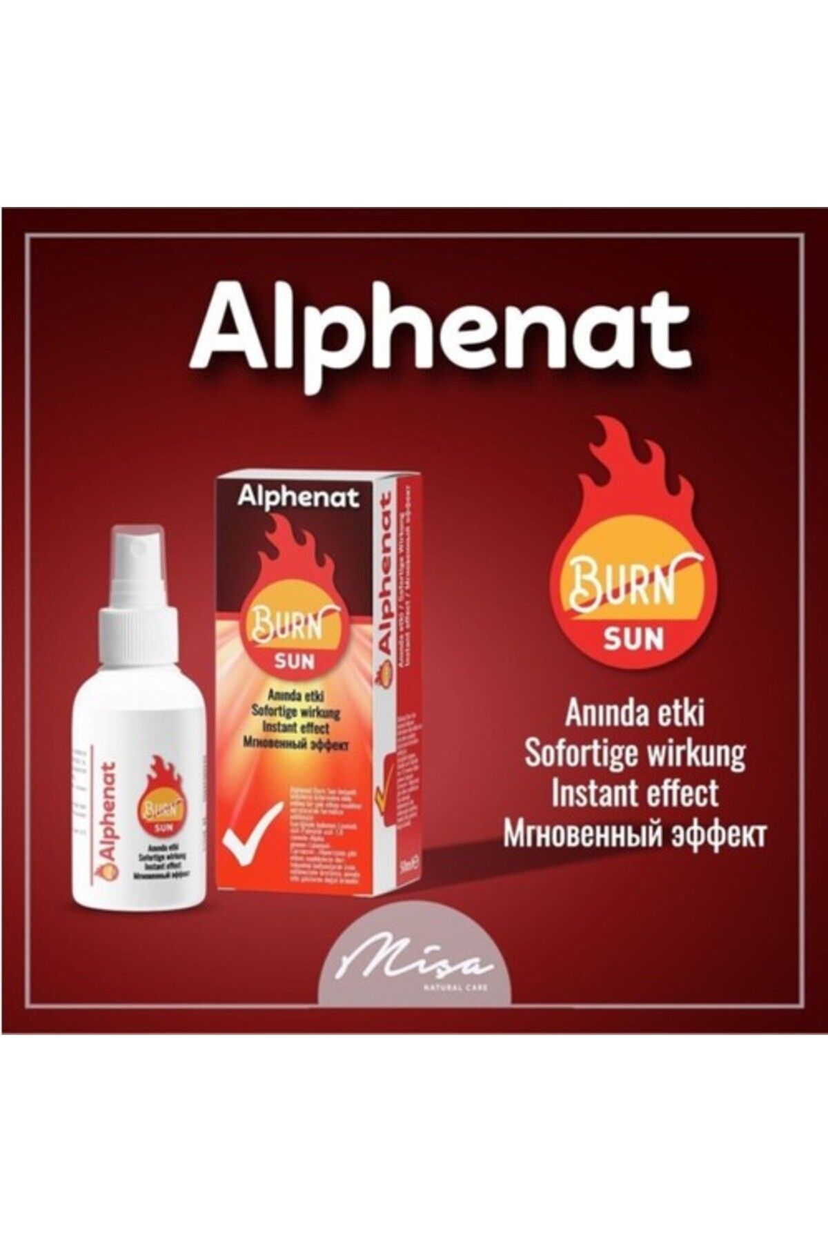 ALVİT Misa Alphenat Sun Burn Yanık Spreyi 50Ml